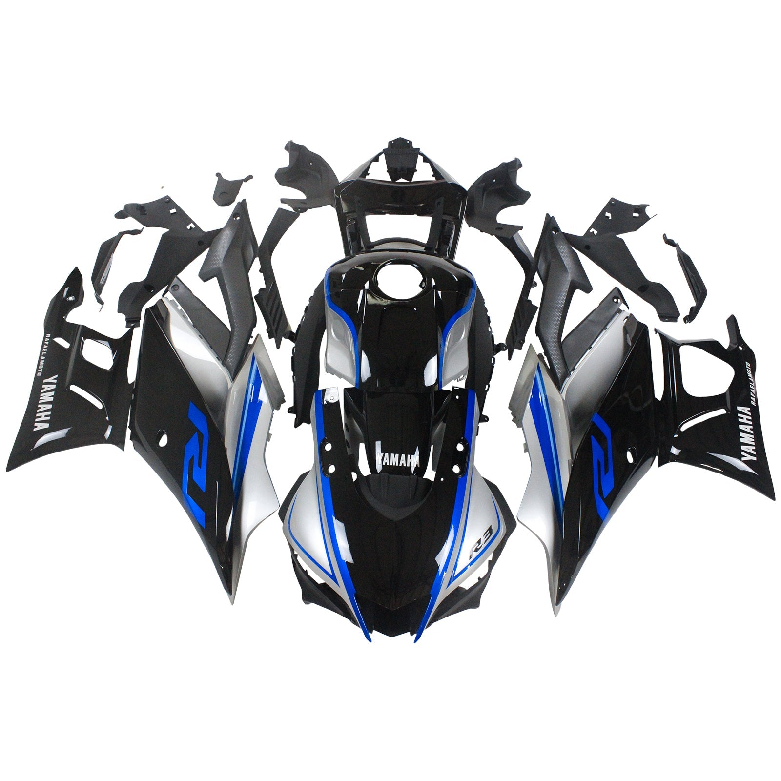 2019-2021 Yamaha YZF-R3 R25 Kit de carénage injection amotopart Bodywork Plastic Abs # 118