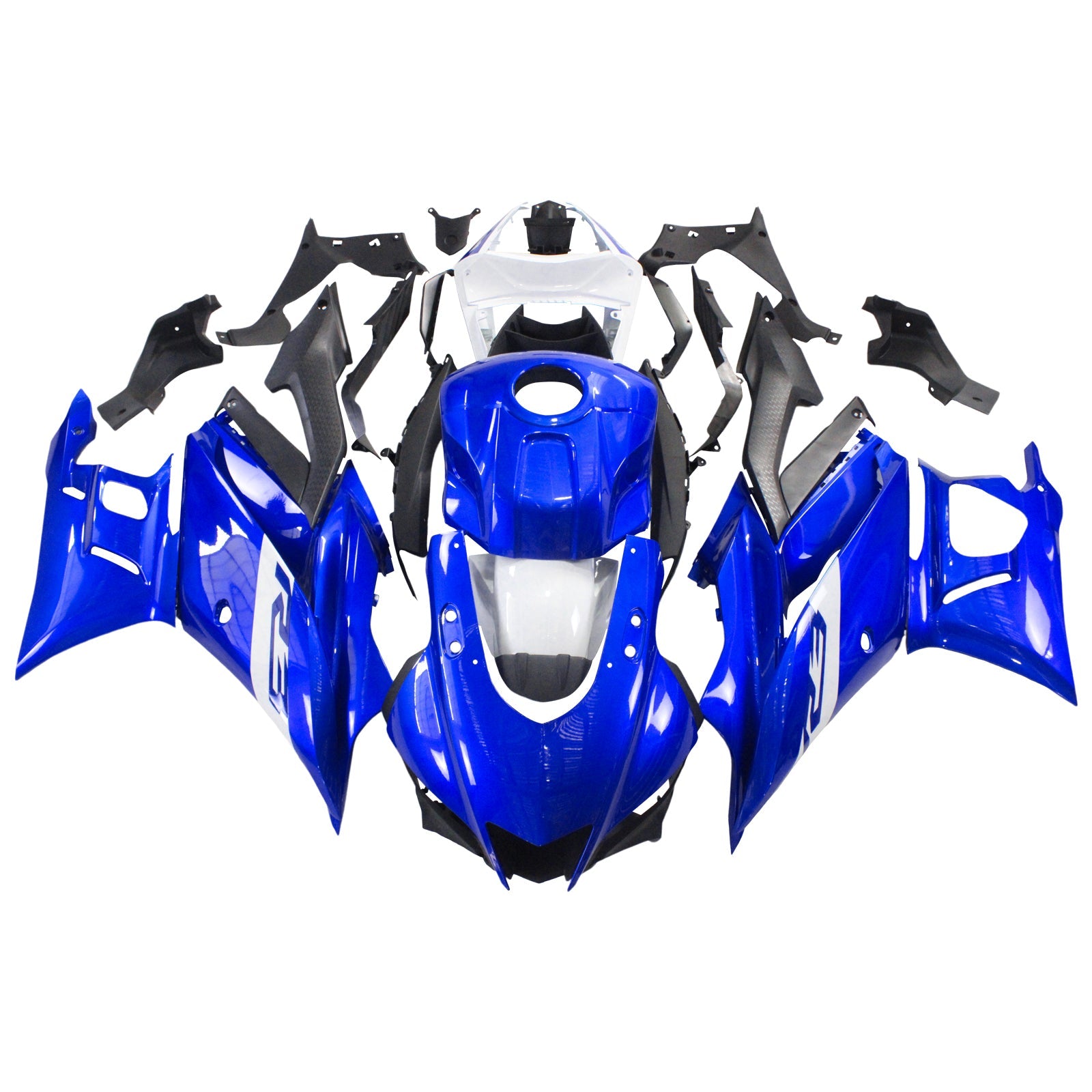 2019-2021 Yamaha YZF-R3 R25 Amotopart Injection Fairing Kit Bodywork Plastic Abs # 125
