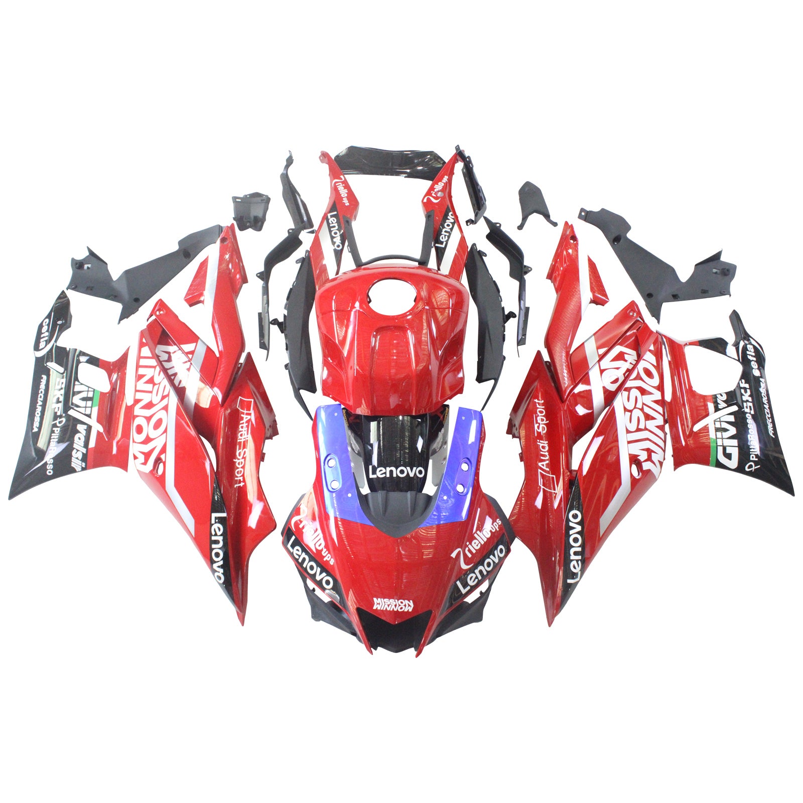 2019-2021 YAMAHA YZF-R3 R25 AMOTOPART INJEKTION FAIRING KIT BOODYWORK ABS #130