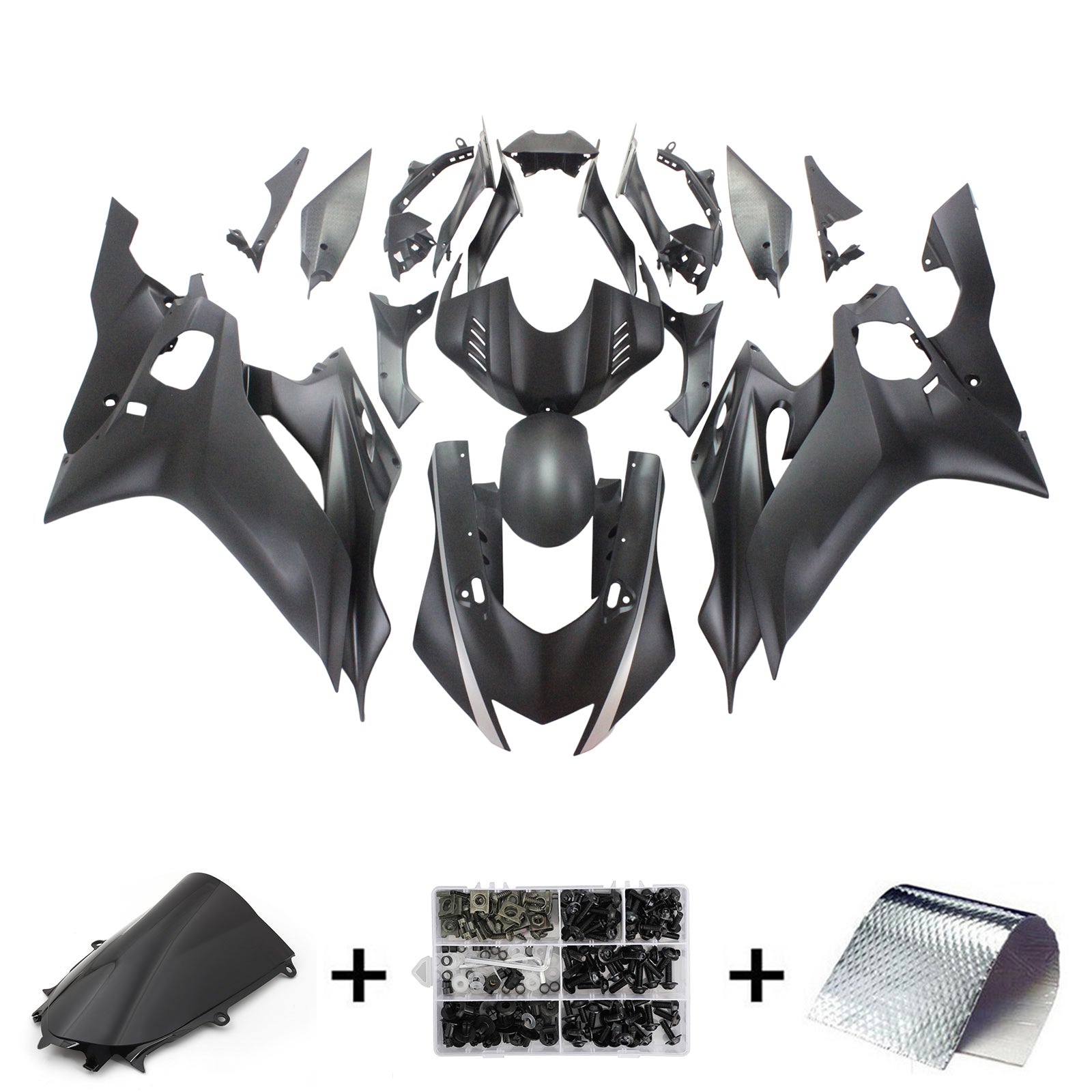 2017-2020 Yamaha YZF 600 R6 Injeksjon Fairing Kit Bodywork Plastic ABS #101