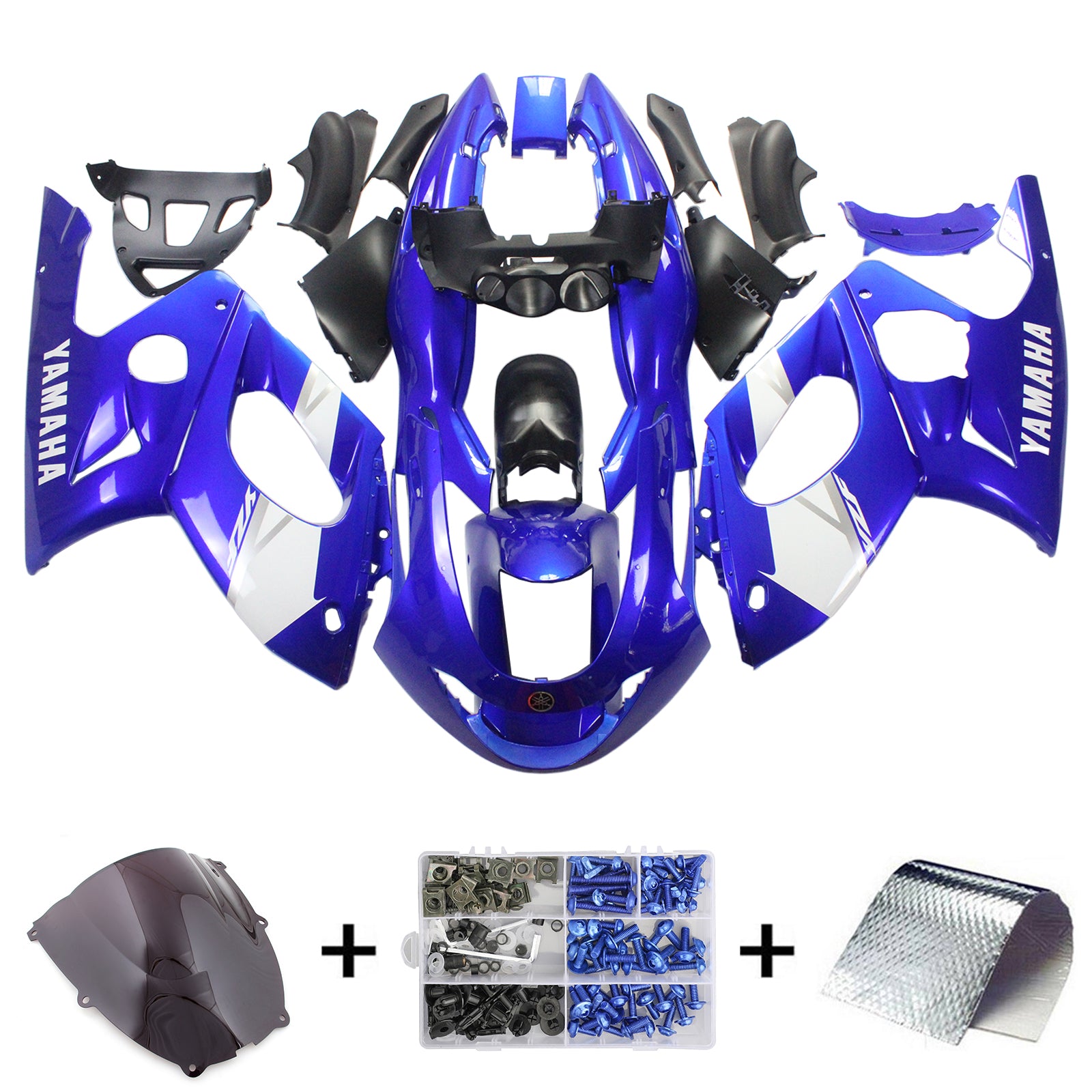 1996-2007 YAMAHA YZF 600R Thundercat Amotopart Injekcia SPOTIKA KODETING KODETWORT PLASTNÁ ABS #103