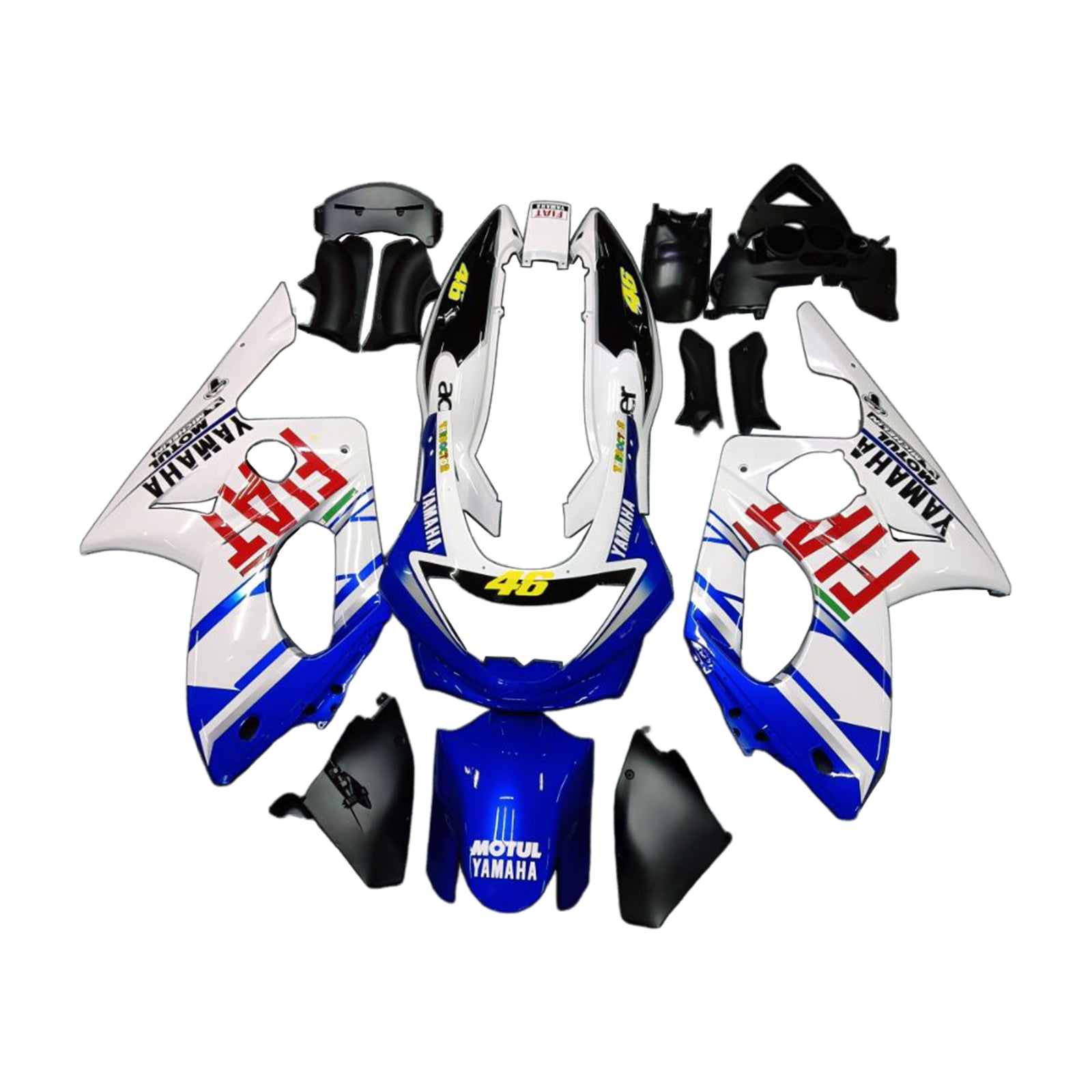 1996-2007 YAMAHA YZF 600R Thundercat Amotopart vstrekovanie Kit Sit Bodywork Plast ABS #105