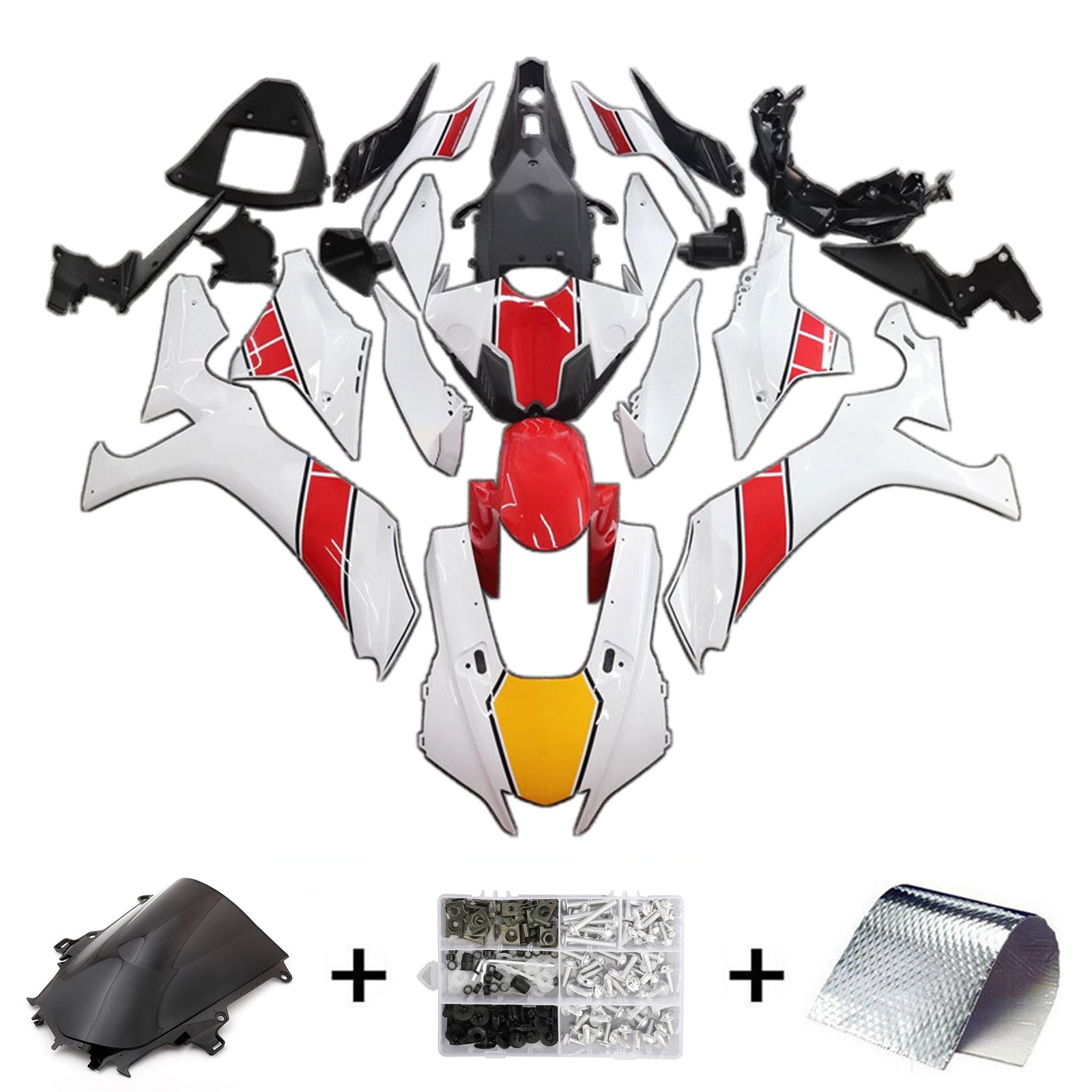 2020-2025 Yamaha YZF R1 Kit de carénage d'injection carrosserie plastique ABS #101