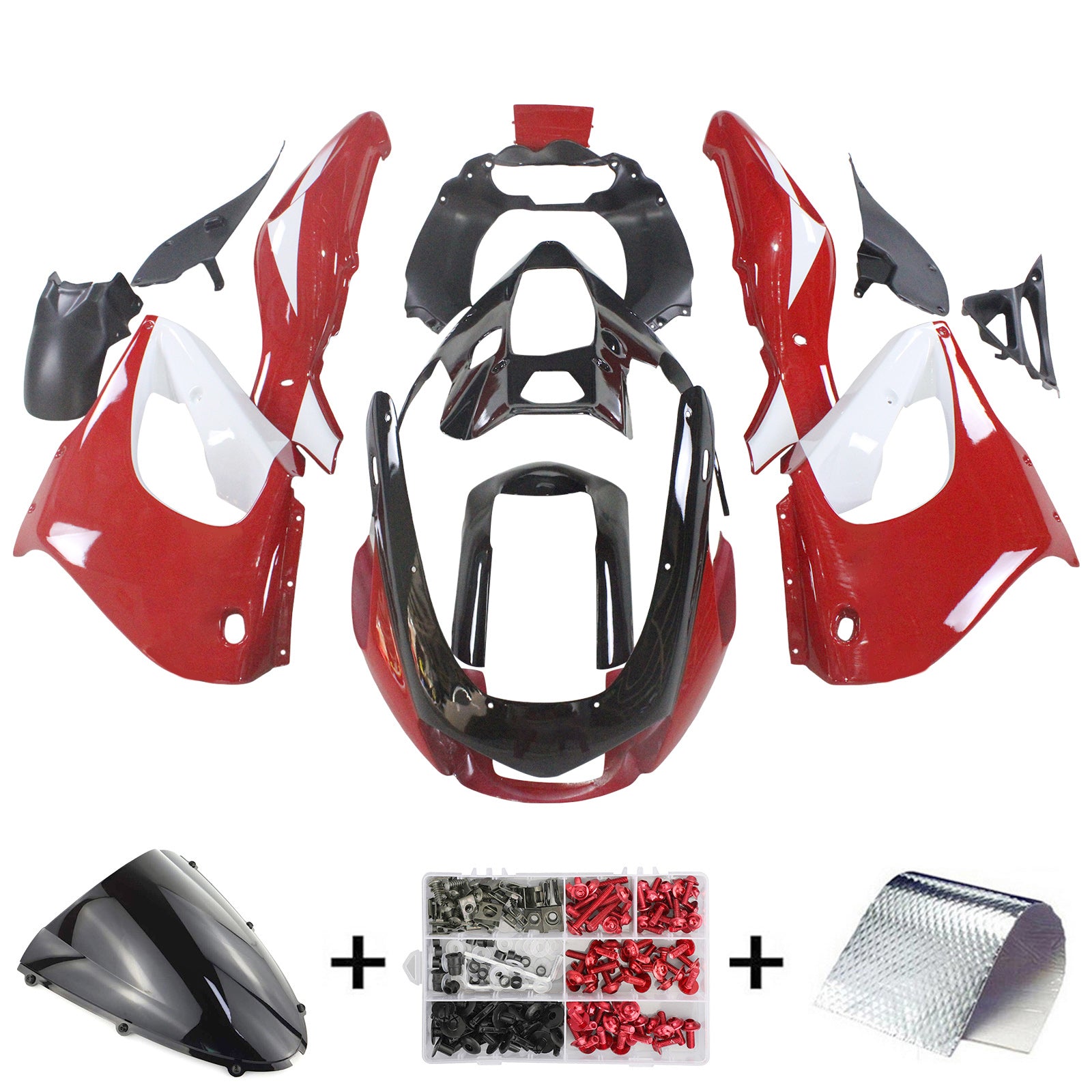 1997-2007 Yamaha YZF1000R Thunderace Amotopart Kit de carénage d'injection carrosserie ABS #109