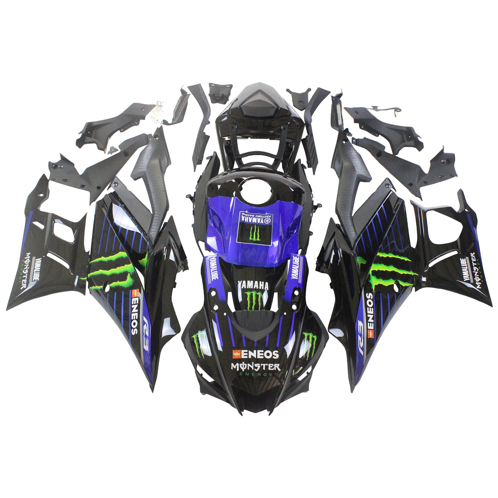 2022-2023 Yamaha YZF-R3 R25 Kit de carenado de inyección Carrocería Plástico ABS # 105