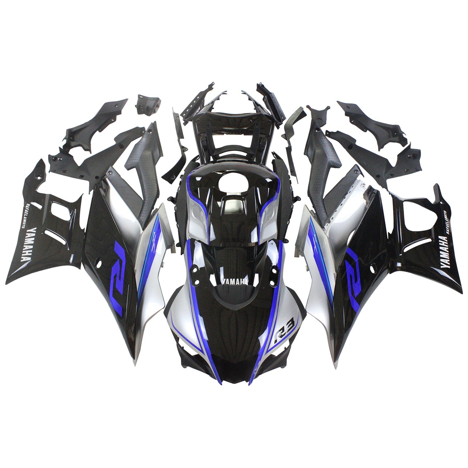 2022-2023 Yamaha YZF-R3 R25 Kit de carenado de inyección Carrocería Plástico ABS # 118