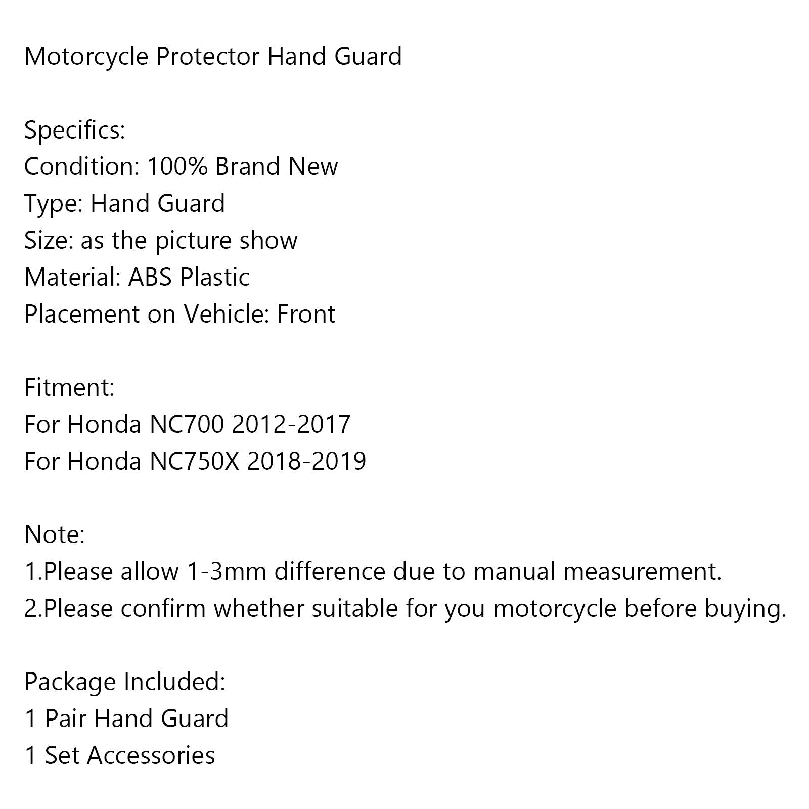 Protector de mano Honda NC750X ABS 2018-2019