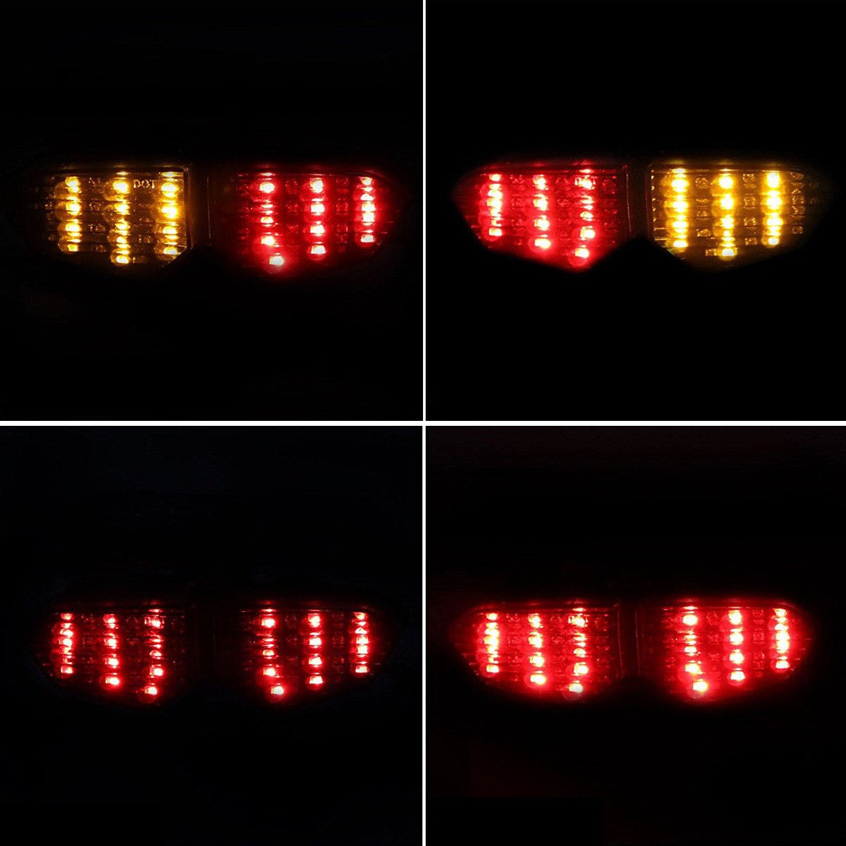 Sinais de curva para a luz traseira de LED integrados para Yamaha YZF R6 03-05 YZF R6S