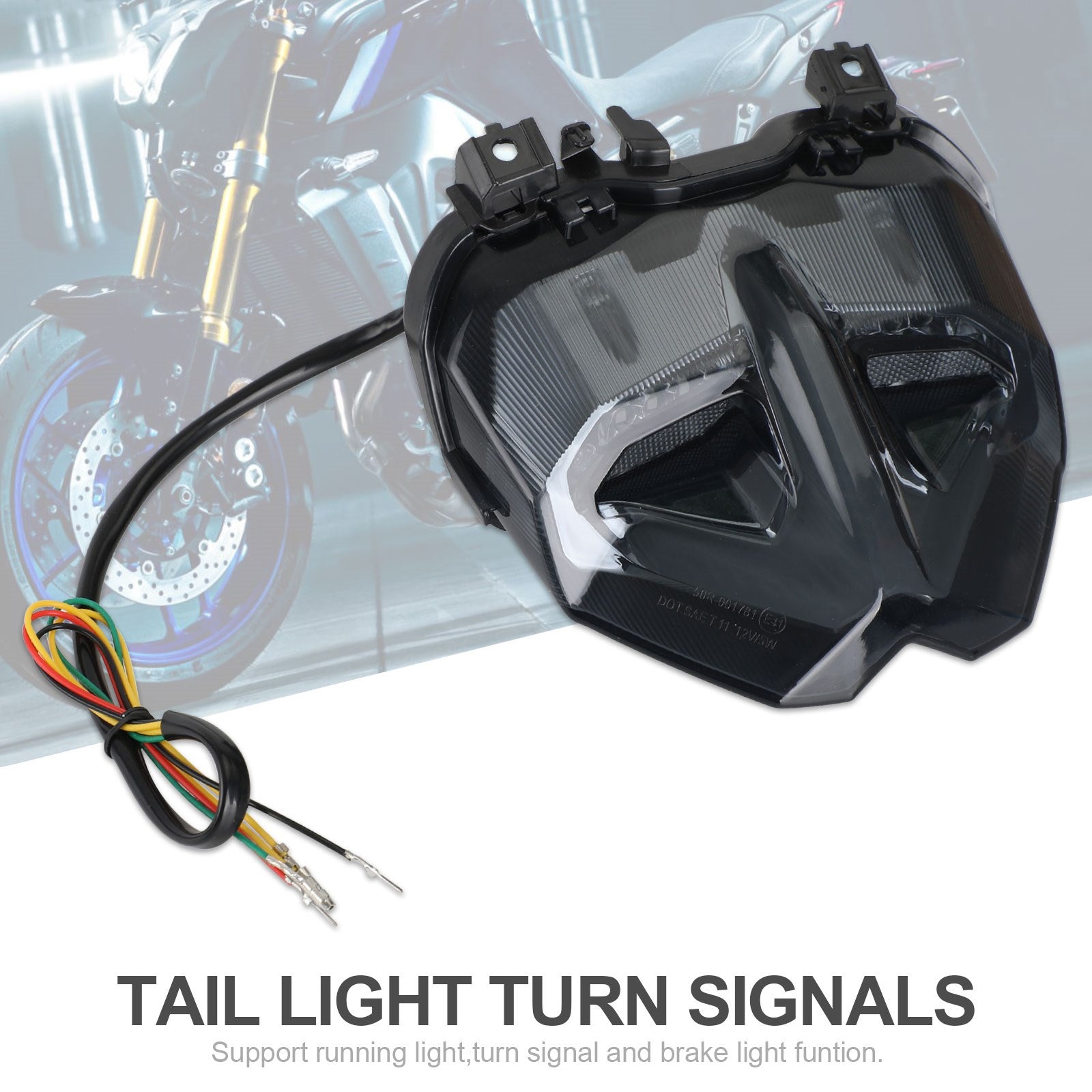 Achterremlichten richtingaanwijzer geïntegreerd voor YAMAHA MT-09 MT10 SP 2021-2022 Generiek