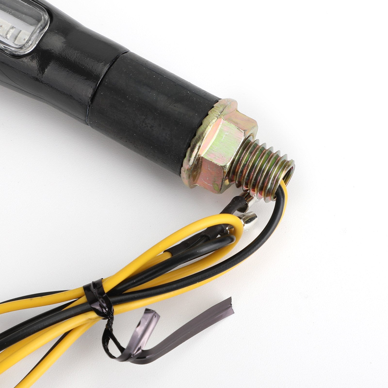 2x M10 LED de flujo secuencial luces indicadoras de señal de giro para motocicleta lámpara ámbar