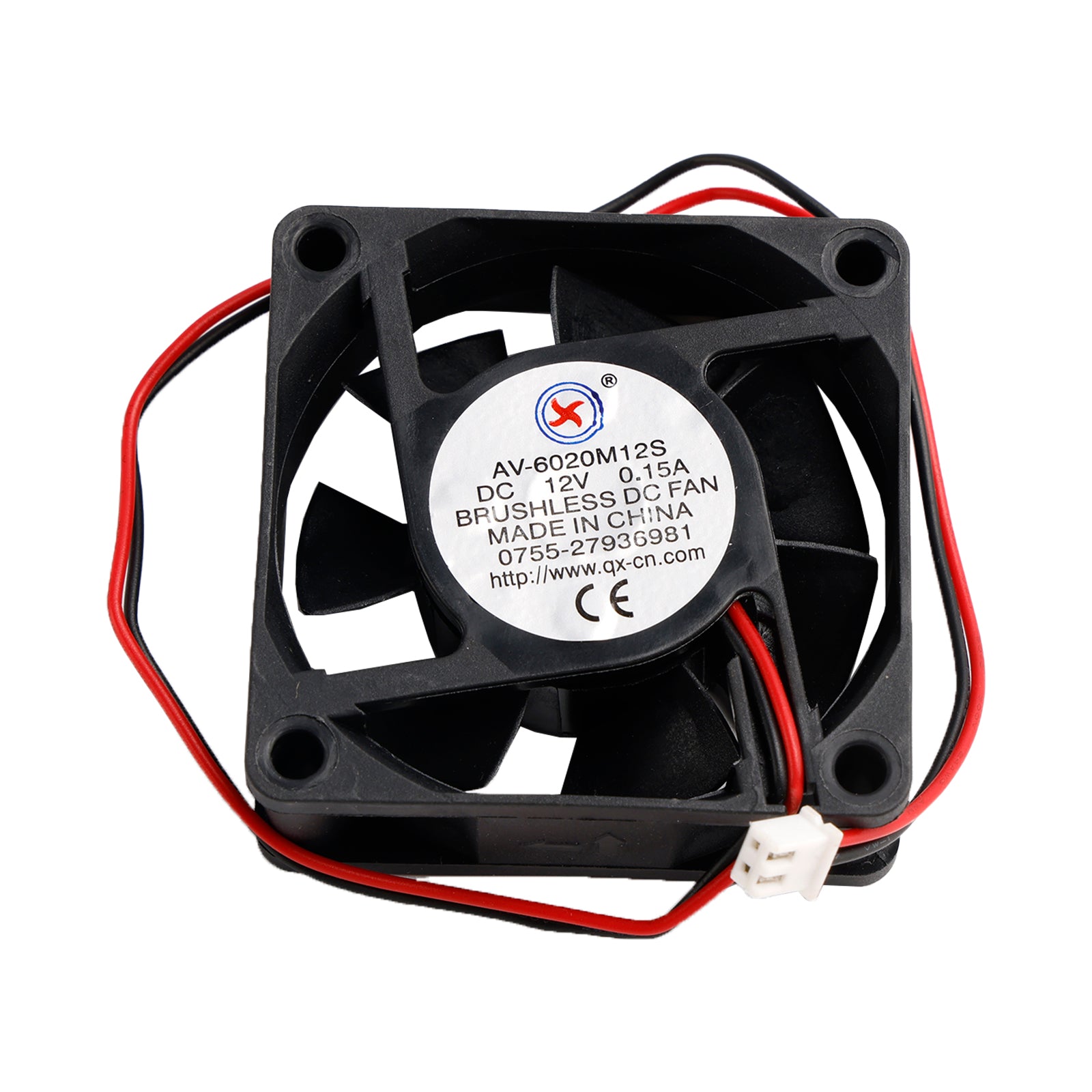 1PCS DC BRUSHLESS KJØLING PC COMPUTER FAN 12V 6020S 60x60x20mm 0.15a 2 Pin Wire