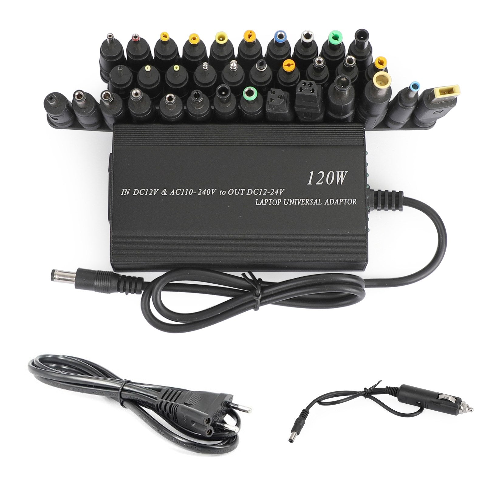 120W Car Home 34 Tips Power Supply Adapter Charger for Laptop Notebook UK Plug