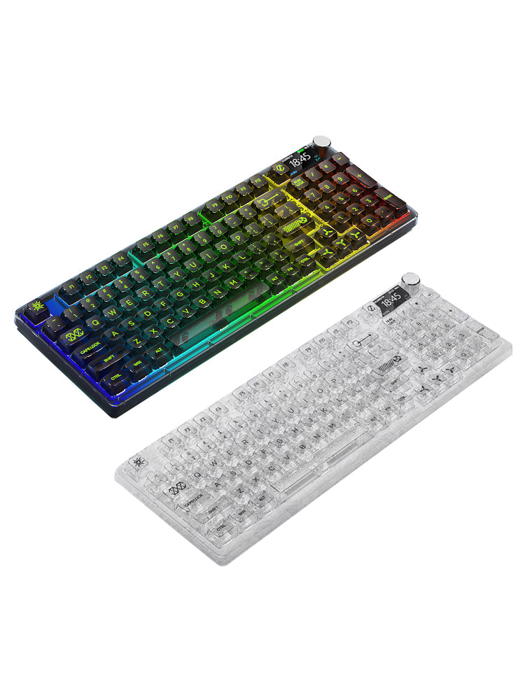 98-Key 2.4G Wireless Bluetooth Three-Mode Mechanical Keyboard RGB Hot-Swappable