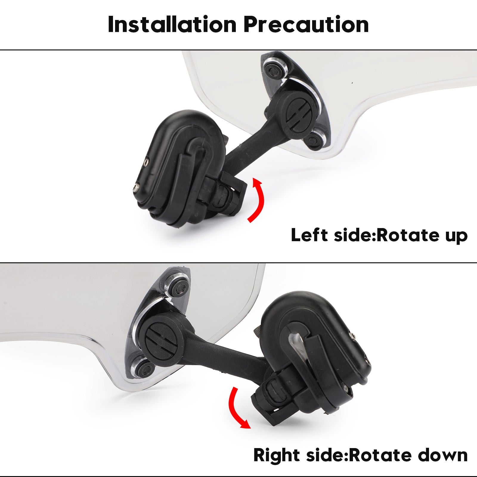 Clip réglable réglable de la moto sur le pare-brise Déflecteur de vent de vent Générique