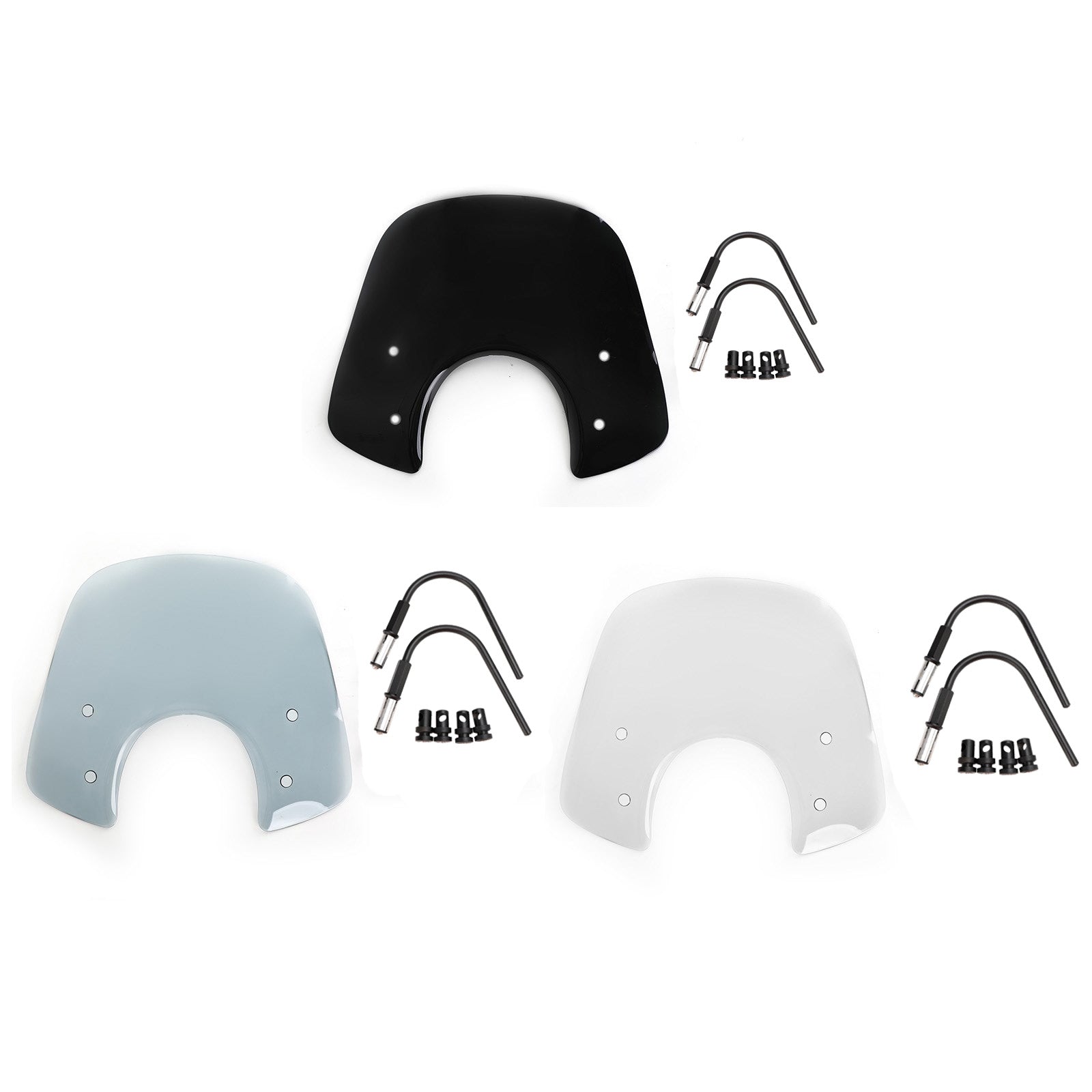 Vindrutan vindruta passar för Vespa LX50 LX125 LX150 GT200 GTS250IE GTS300 Super Generic