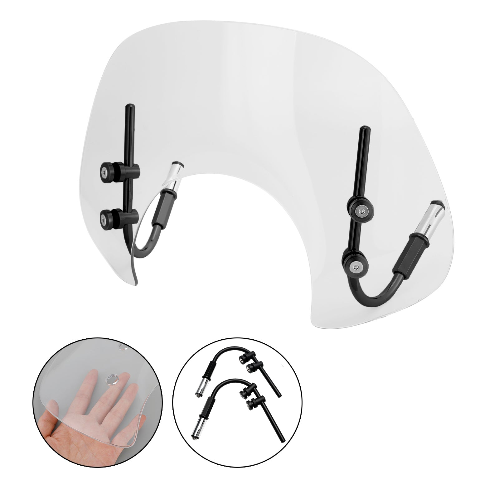 2017-2022 Vespa GTS250 GTS300 Short Windshield WindScreen