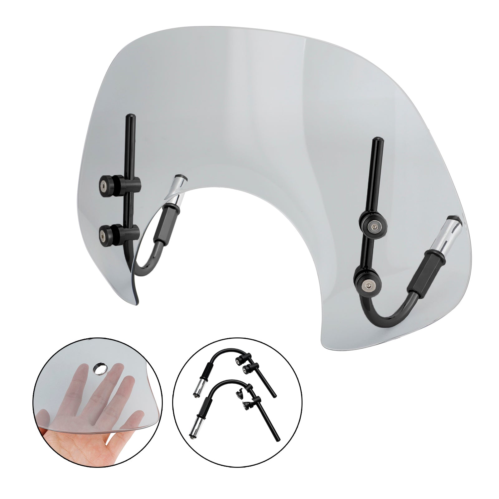 2017-2022 Vespa GTS250 GTS300 Short Windshield WindScreen