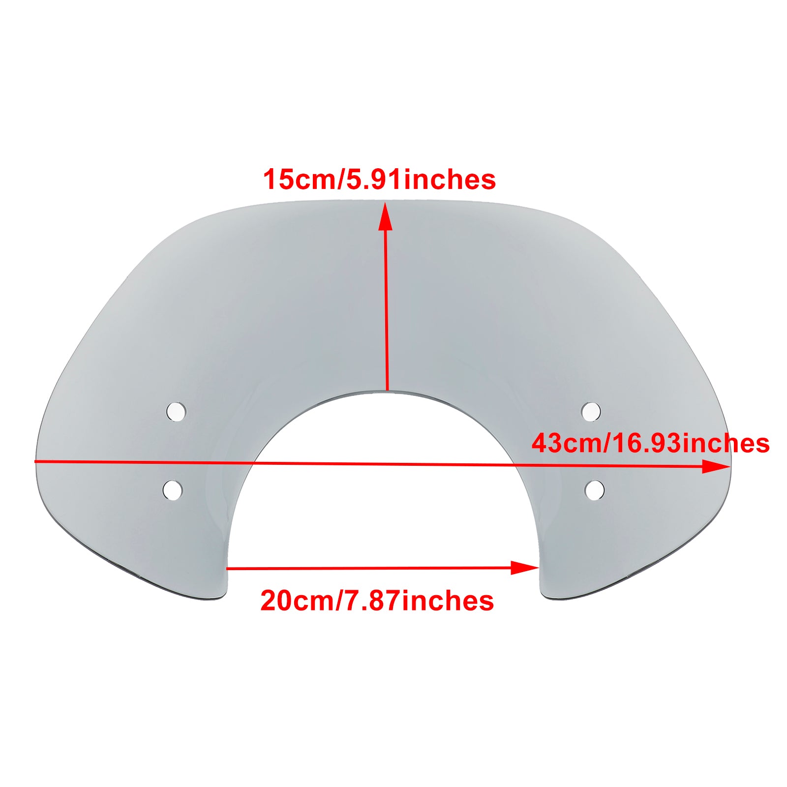 2017-2022 Vespa GTS250 GTS300 Short Windshield WindScreen