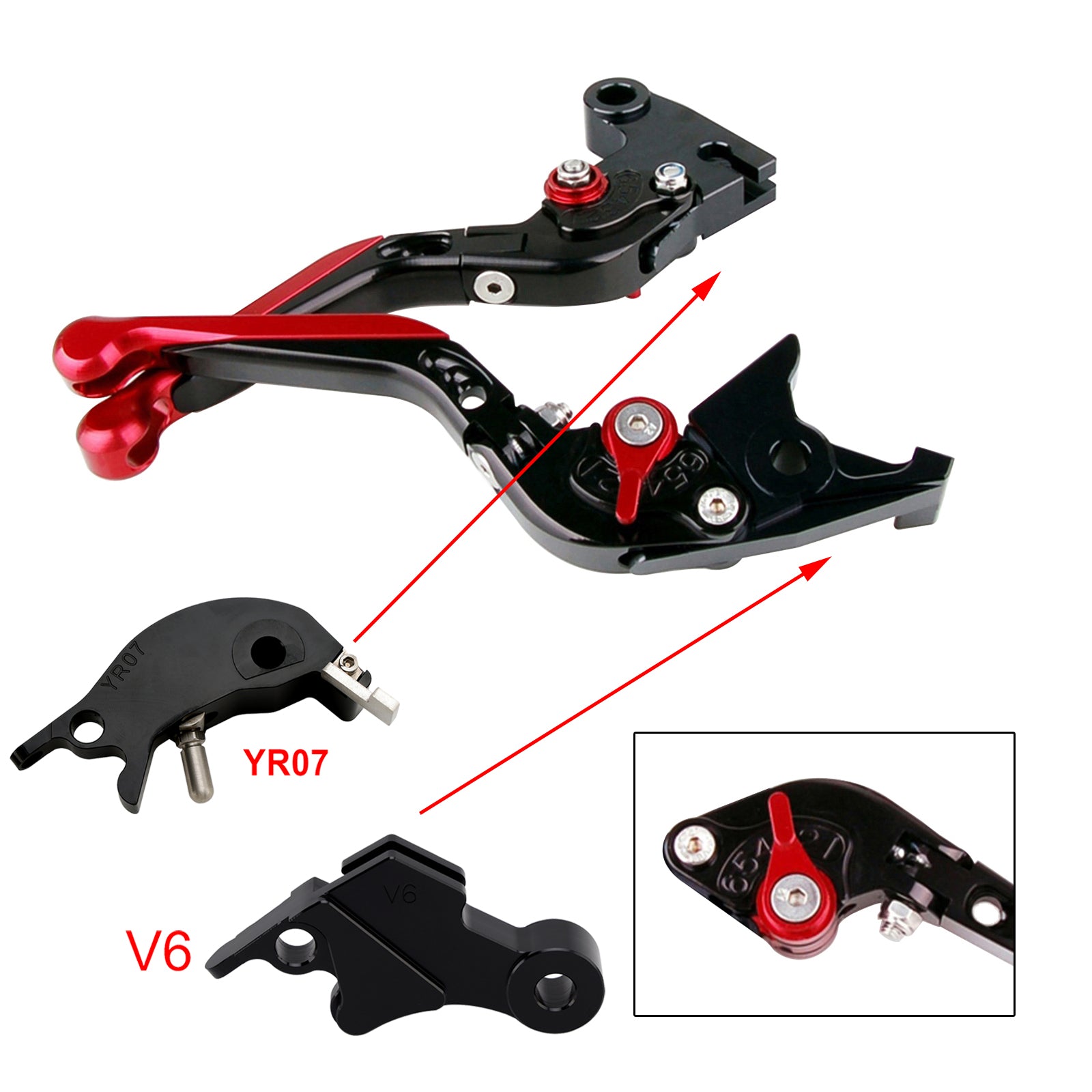 Adjustable Clutch Brake Lever fit for YAMAHA XSR900 XSR900GP MT-09 MT-09SP 24-25