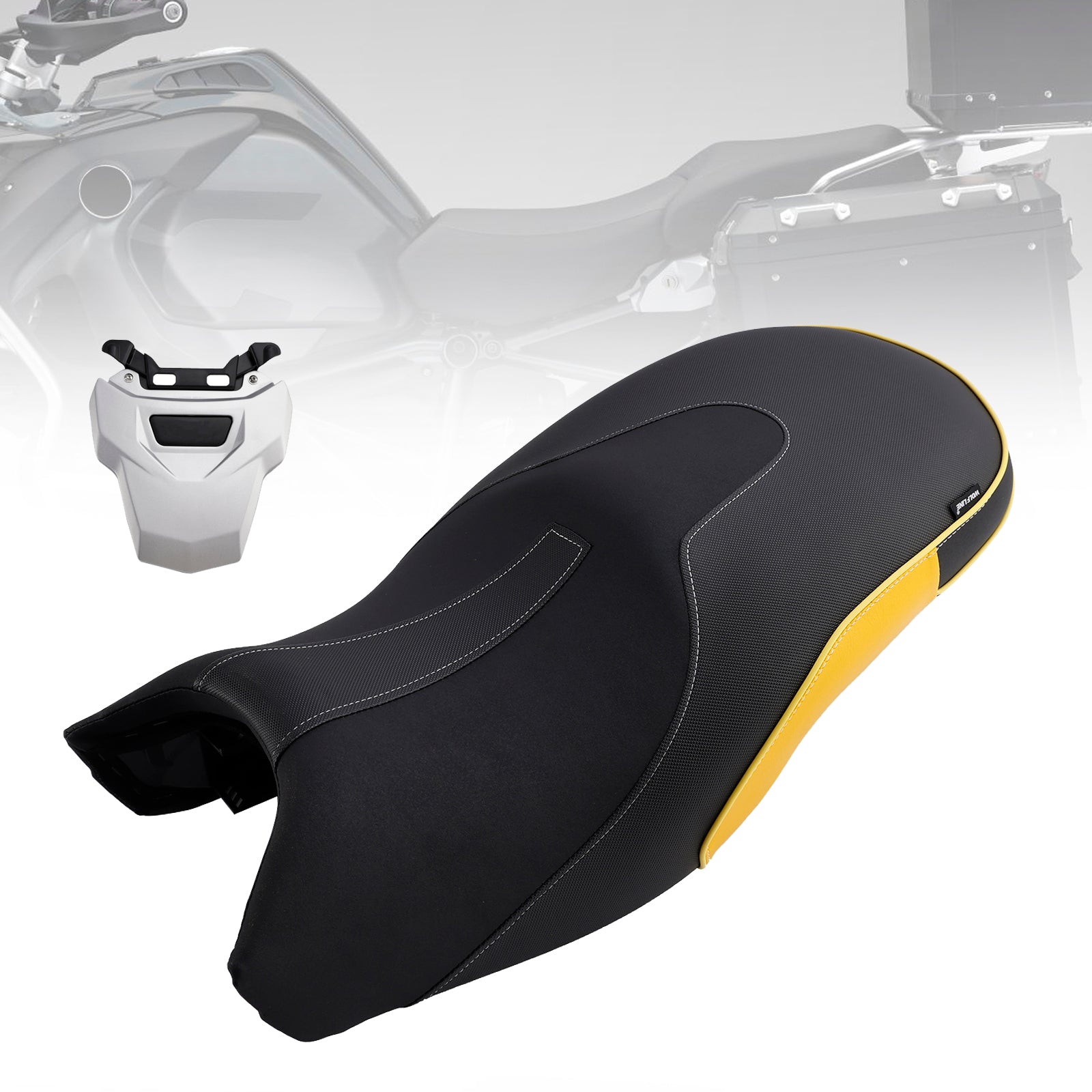 Replace Front Rear Driver Passenger Seat Yellow For Bmw R1200Gs 13-18 R1250Gs