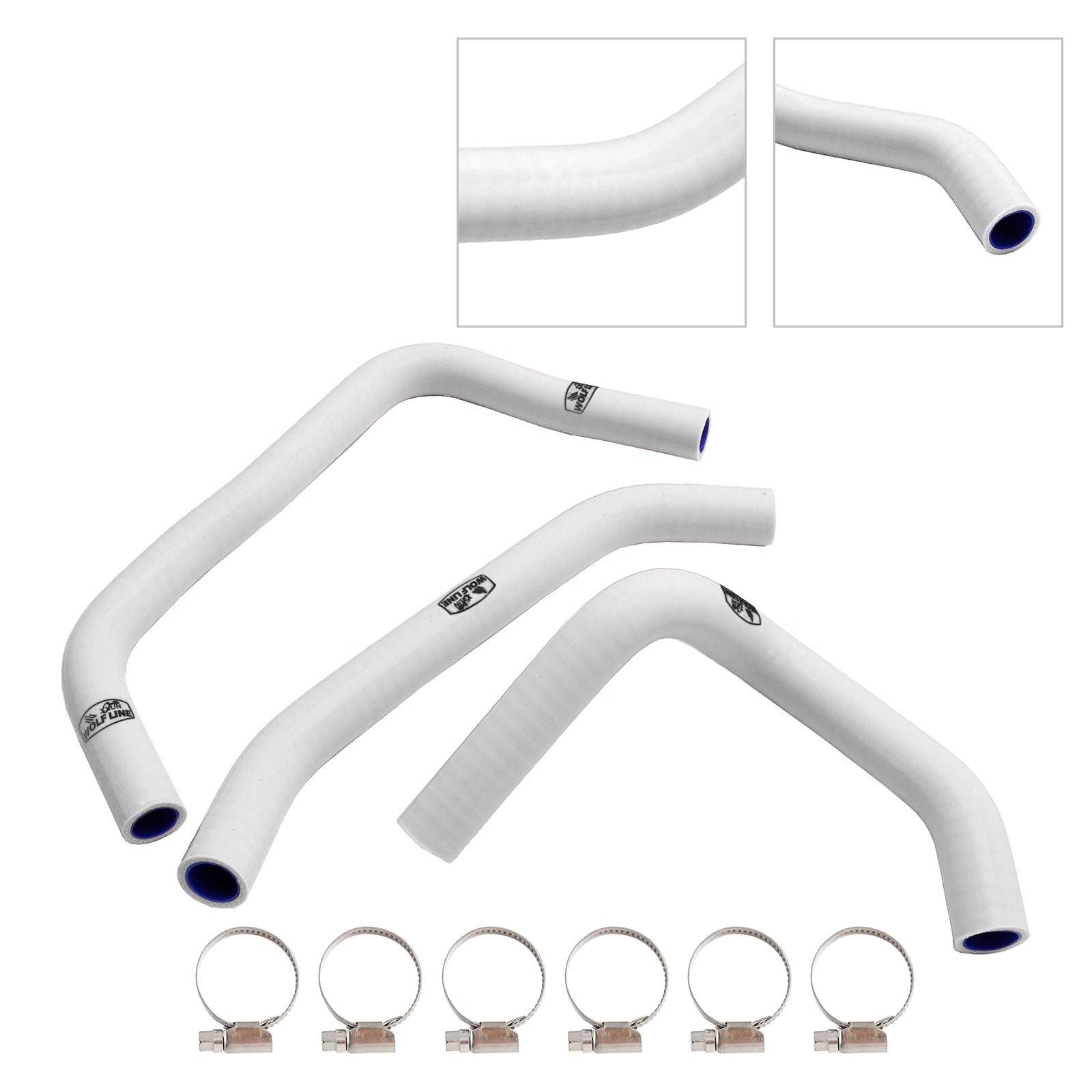 Silikon Radiatorkylvätskespaket för Kawasaki ZX4R ZX-4RR 2023-2024