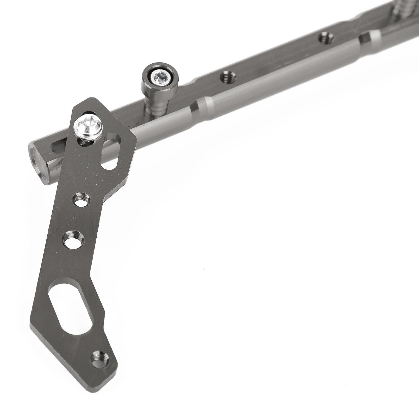 Barra de mango cruzado de equilibrio ajustable Cnc, palanca de aluminio, ajustes plateados para Motor