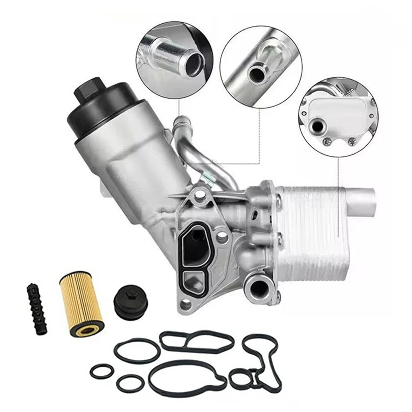 2015-2019 Chevrolet Trax 1.4L L4 - Gas Oil Filter Housing Oil Cooler 55566784 55593189 55594651