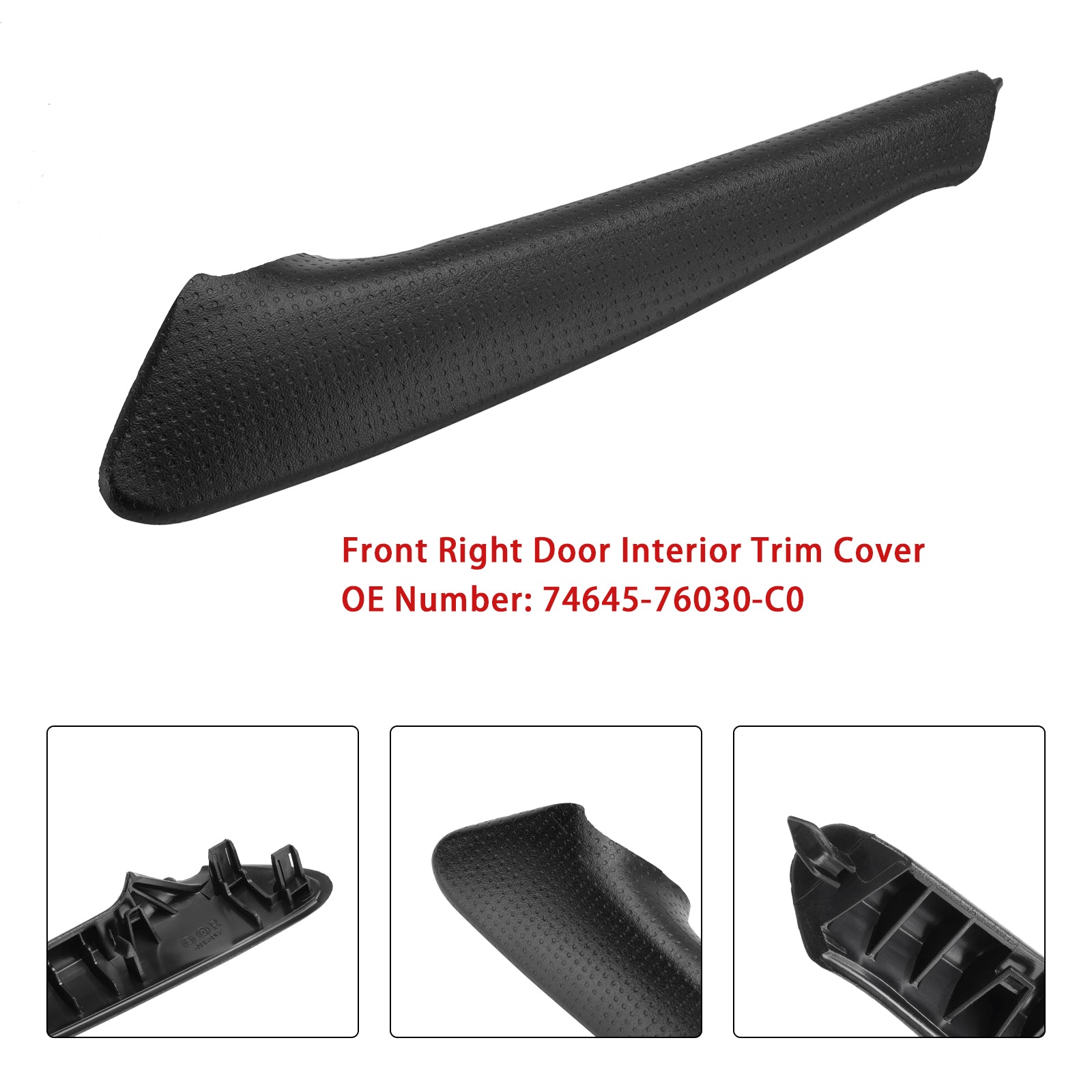 2011-2017 Lexus CT200H COUVERTURE DE TRING INTÉRIEUR DE PORTE DROIT 74645-76030-C0