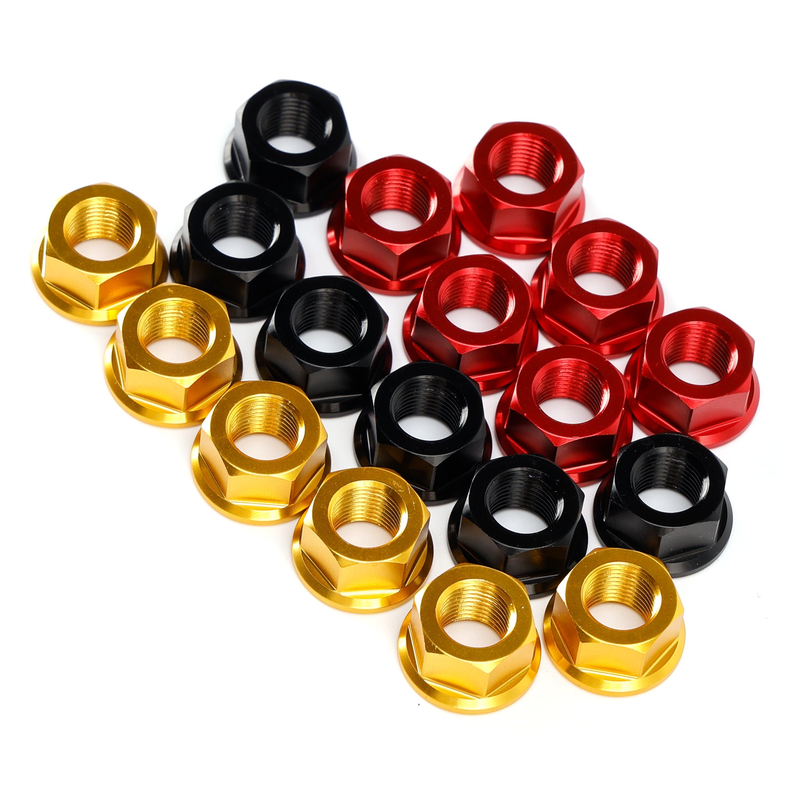 6x achtertandwielmoeren M10 x 1 mm voor Ducati Panigale V2 V4 V4S 1199 1299 12-24