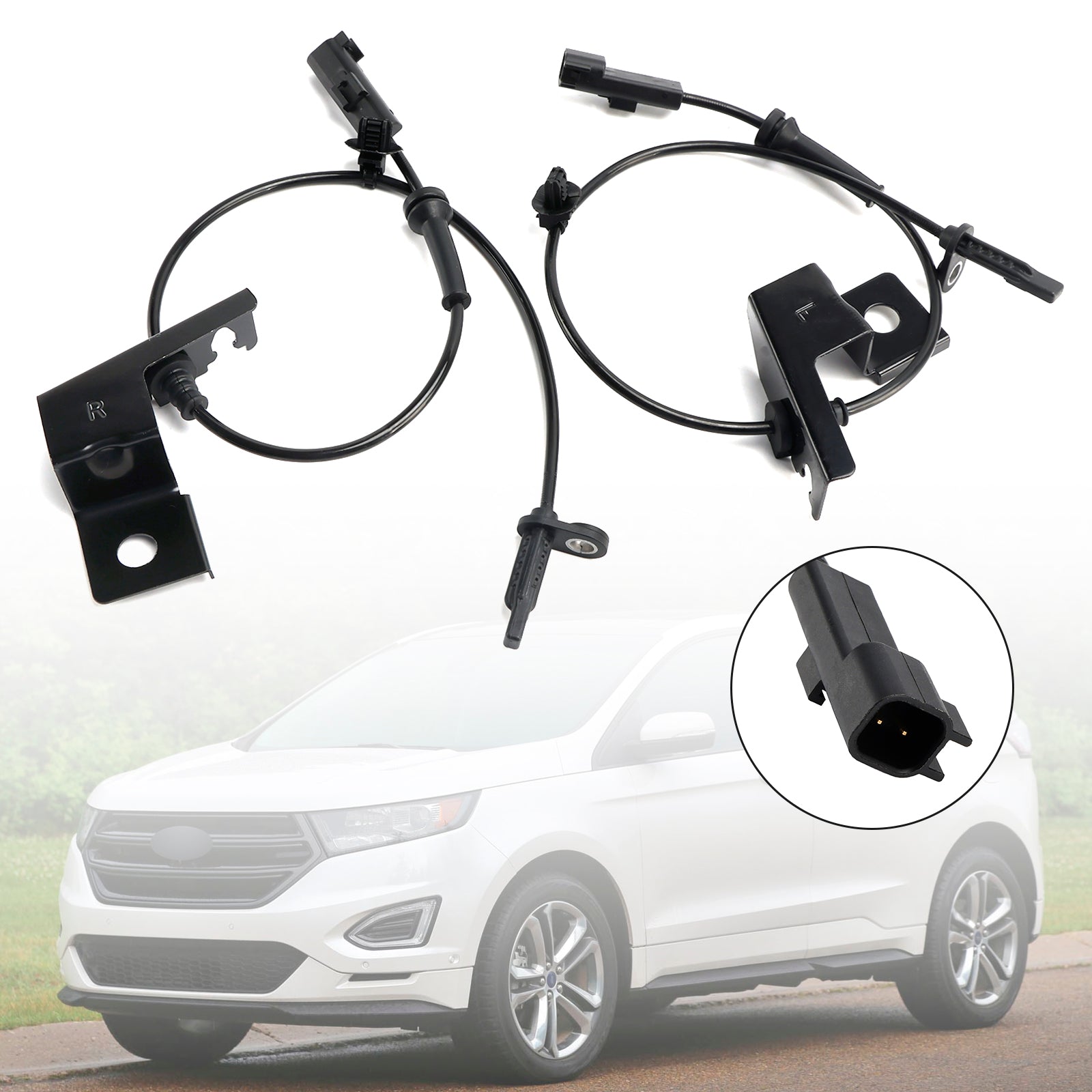 2*Front Left & Right ABS Speed Sensor For Ford Edge Lincoln