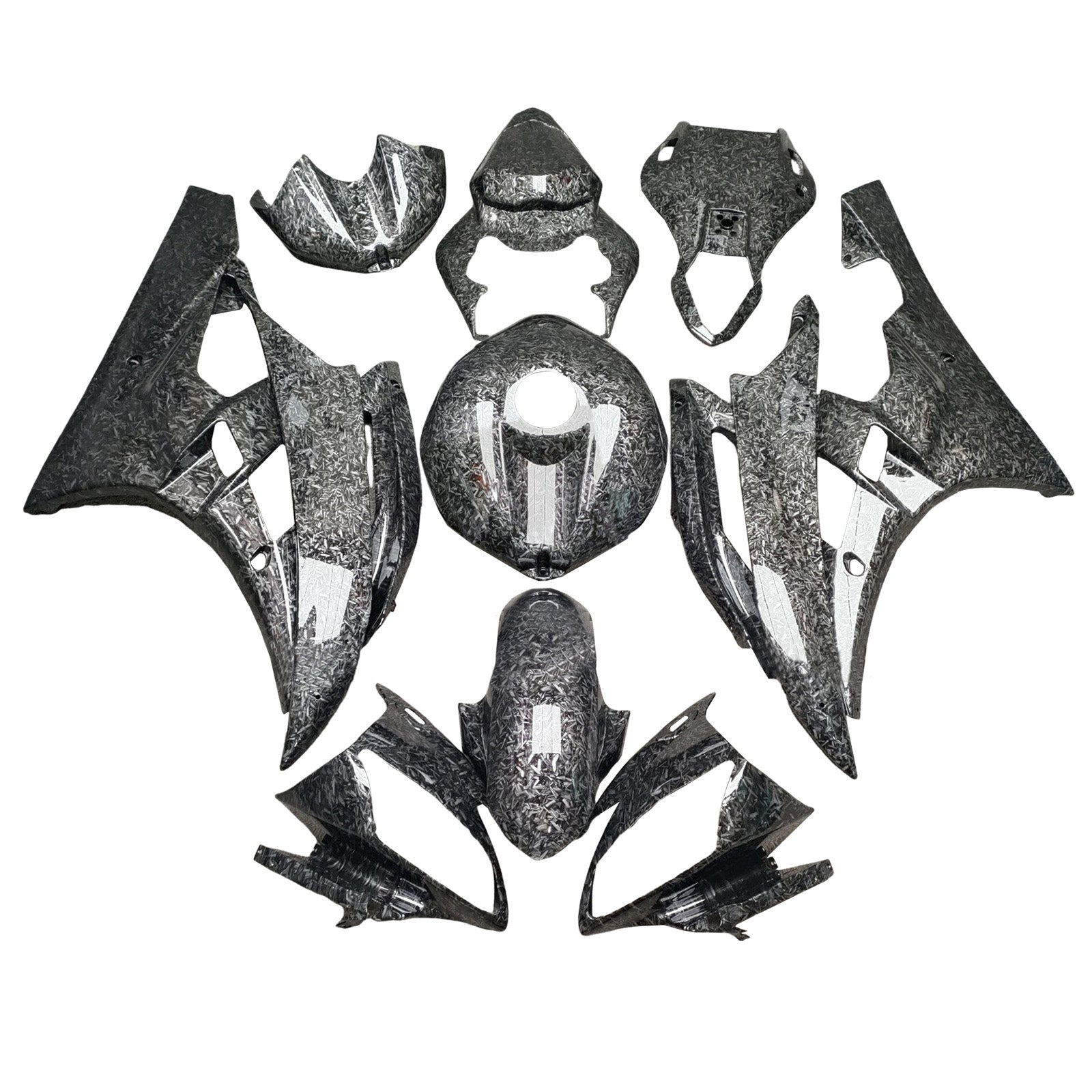 Kit de carénage d'injection carrosserie plastique ABS pour Yamaha YZFR6 YZF-R6 2006-2007