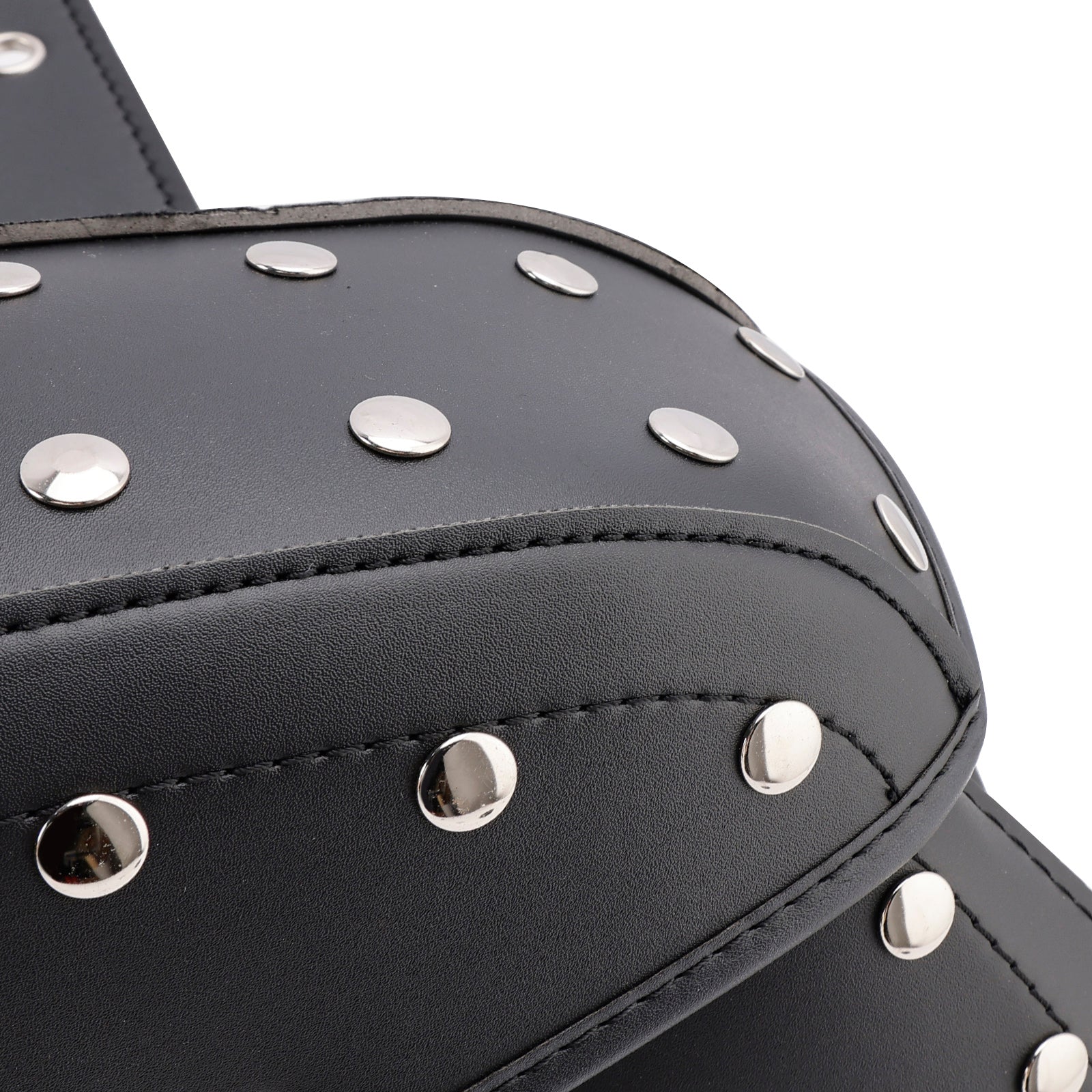 Universal Saddlebag Slagera Storage Tail Bagage PU Bagage Black 22L para motocicleta