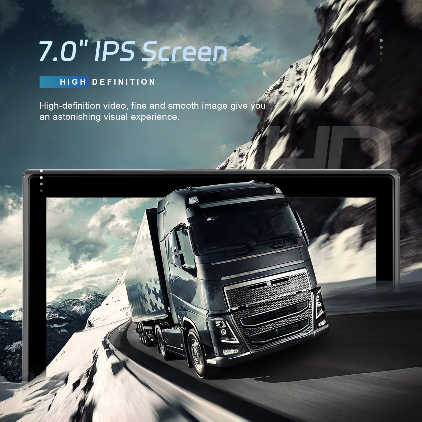 7-inch volledig touchscreen Apple CarPlay Android Auto Switching Display AHD-camera