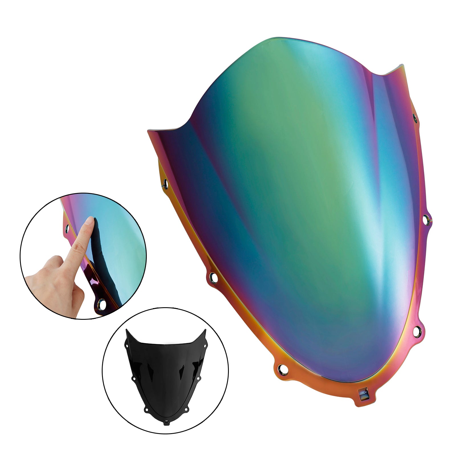 2018-2022 Suzuki GSXR125 GSXR150 Černé sklo čelného skla