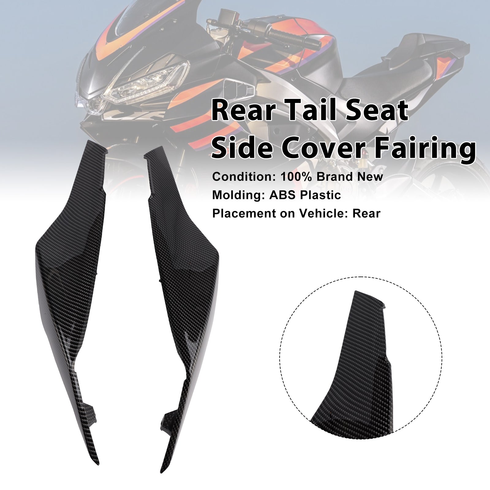 Bakre setesidedeksel Fairing for Aprilia RS457 RS 457 2024-2025