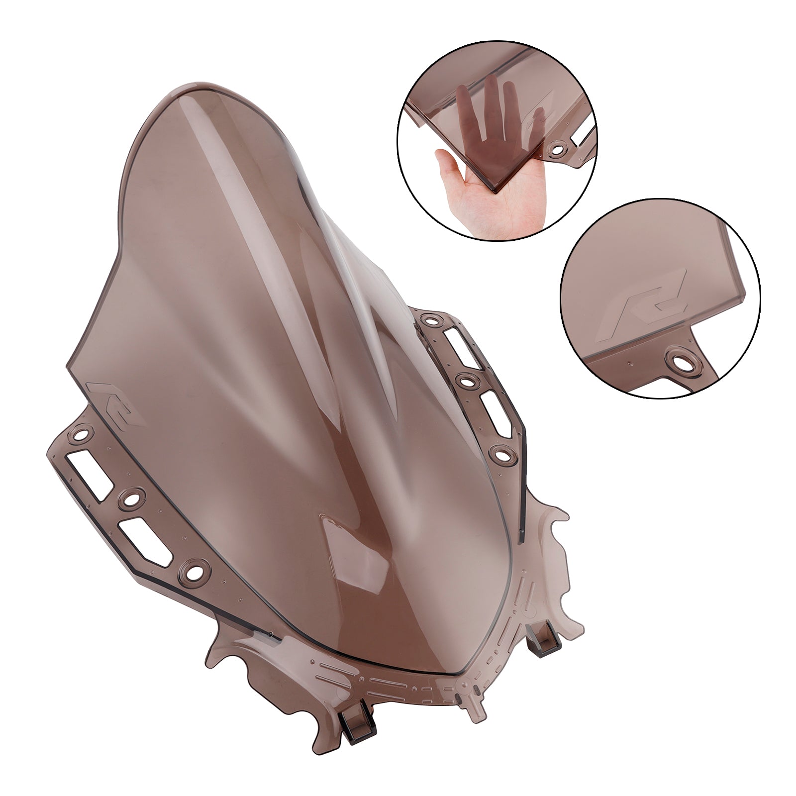 Černé sklo čelného skla vhodné pre Yamaha YZF R15 V4 2021-2024