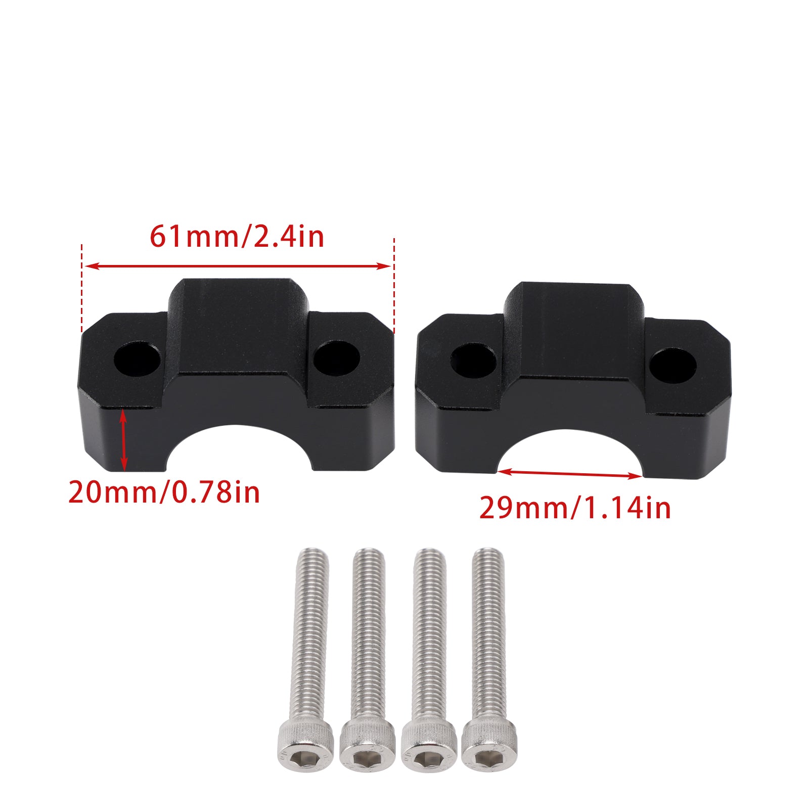 ELEVADORES SPESSORI RIALZI MANUBRIO PARA HONDA CRF1100L AFRICA TWIN 2020-2025