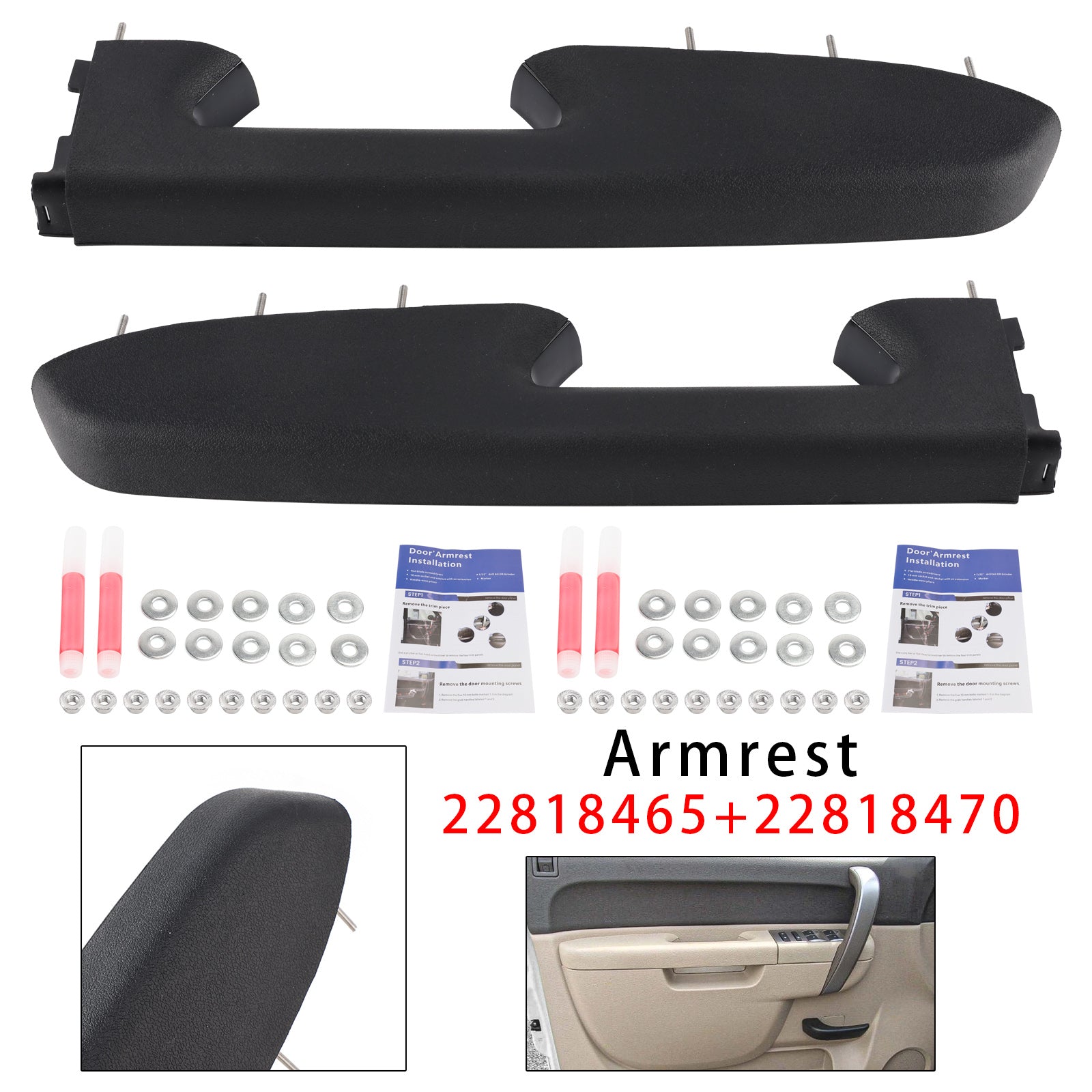 2010-2013 For Chevrolet Silverado 1500 Front Armrest Repair 22818465
