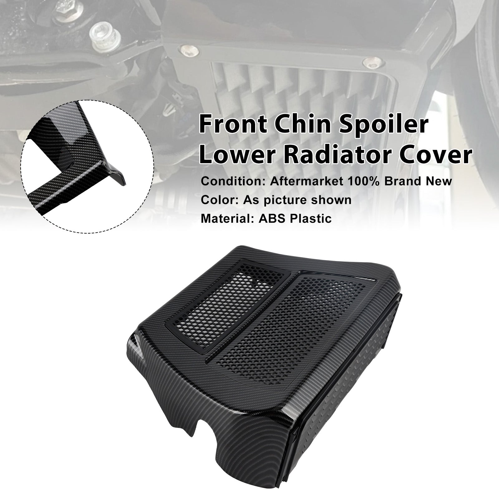 Lower Chin Spoilers Radiator Guard Cover For CVO Street Glide FLHXSE 2023-2025