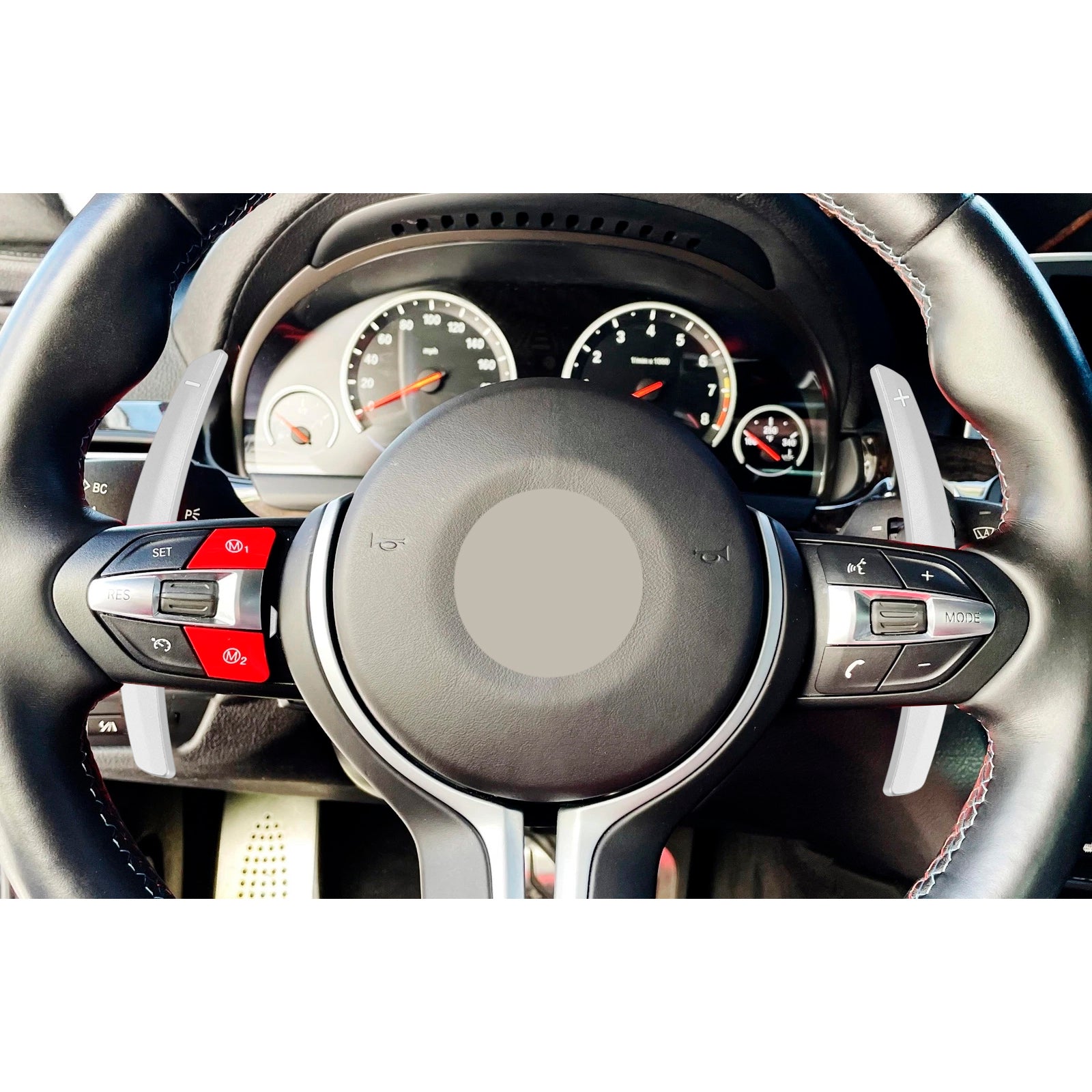 Paddelväxelförlängning för BMW F-serie F30 F31 F32 F10 X3 X5 Aluminium Silver