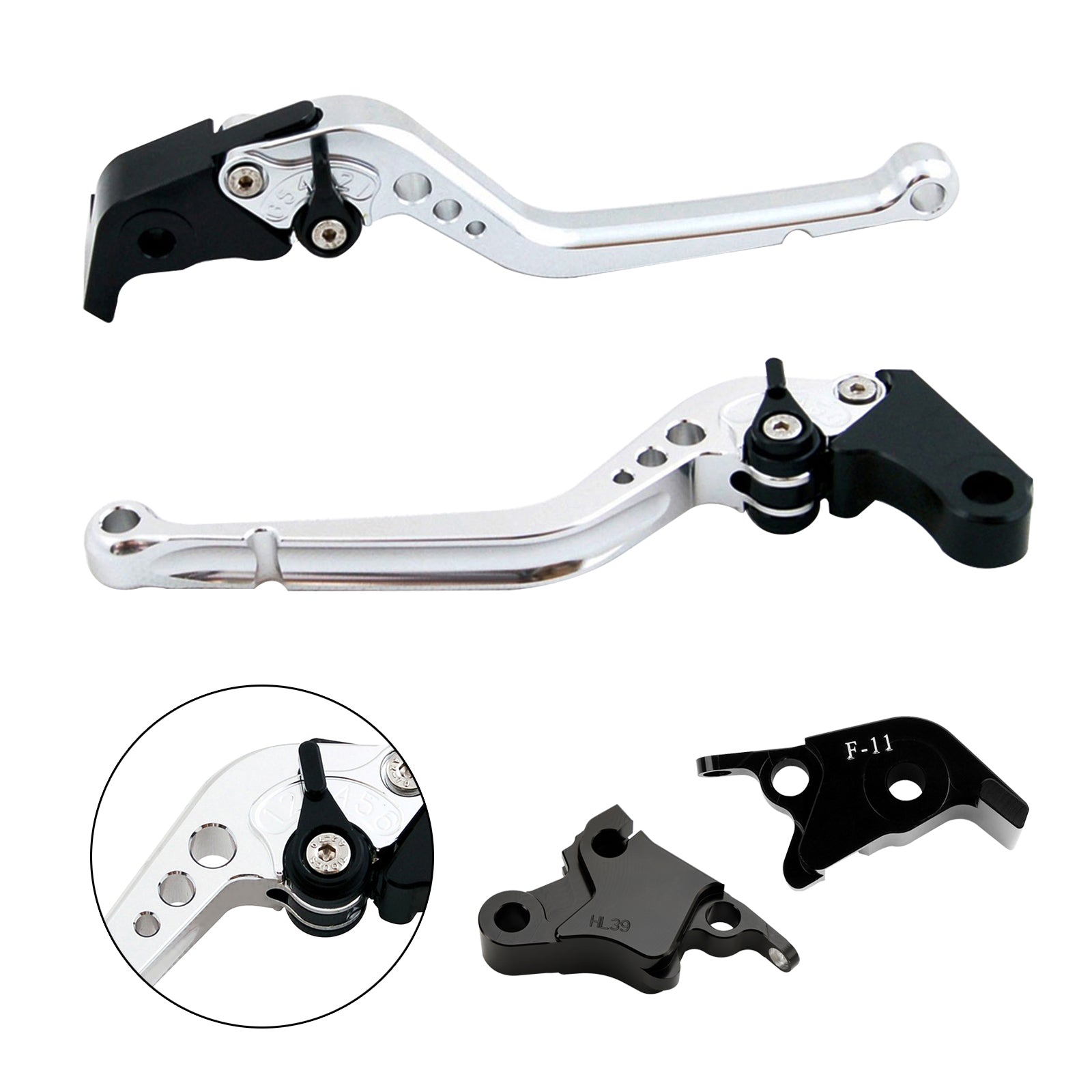 Palanca de freno de embrague larga apta para CFMOTO 700CL-X Sport 2021-2022