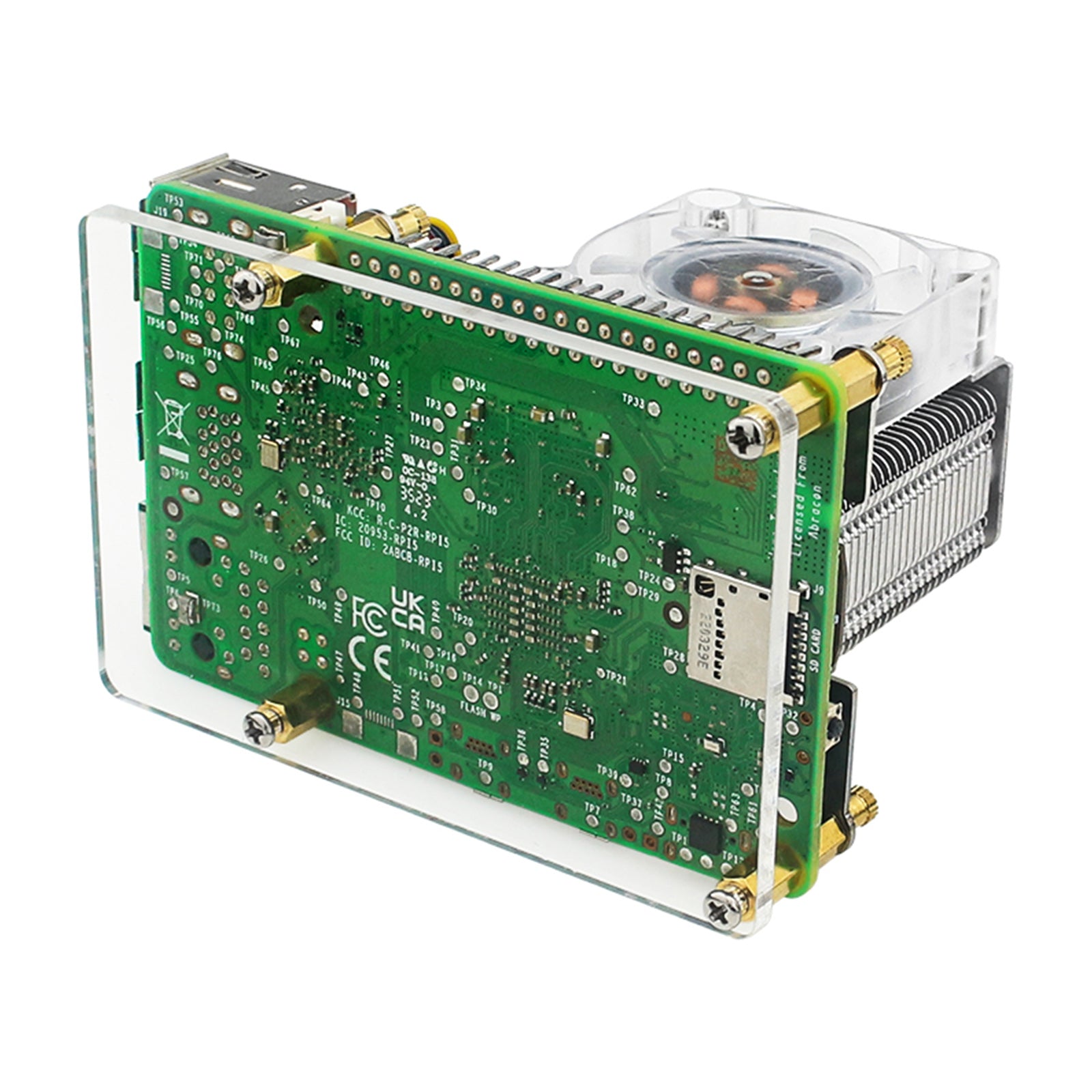 Raspberry Pi 5B Tower Fan Raspberry Ice Tower Radiator PI5 Ice Cooling Radiator