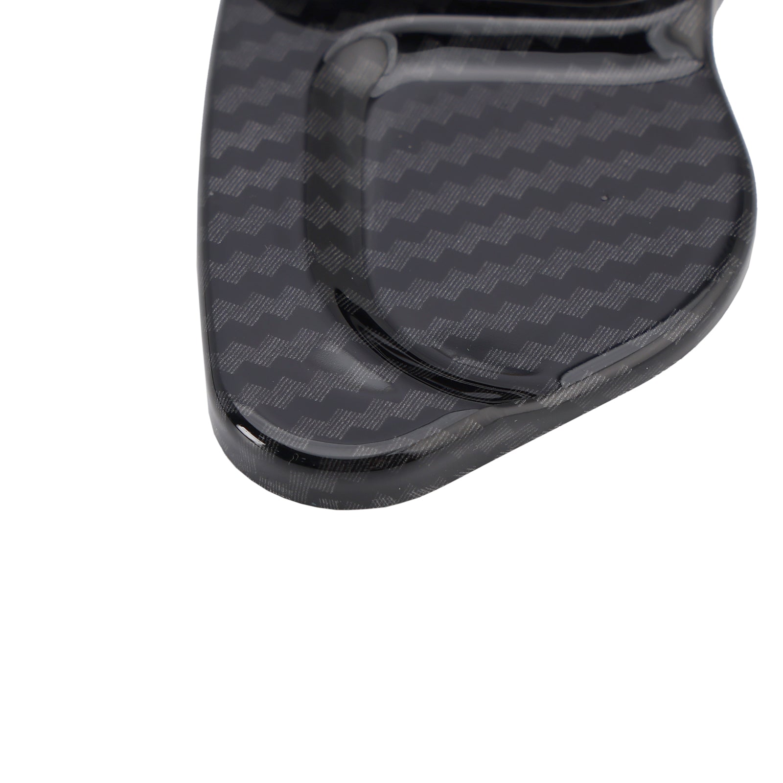 Capas de extensão de shifter de roda de carbono com look de carbono