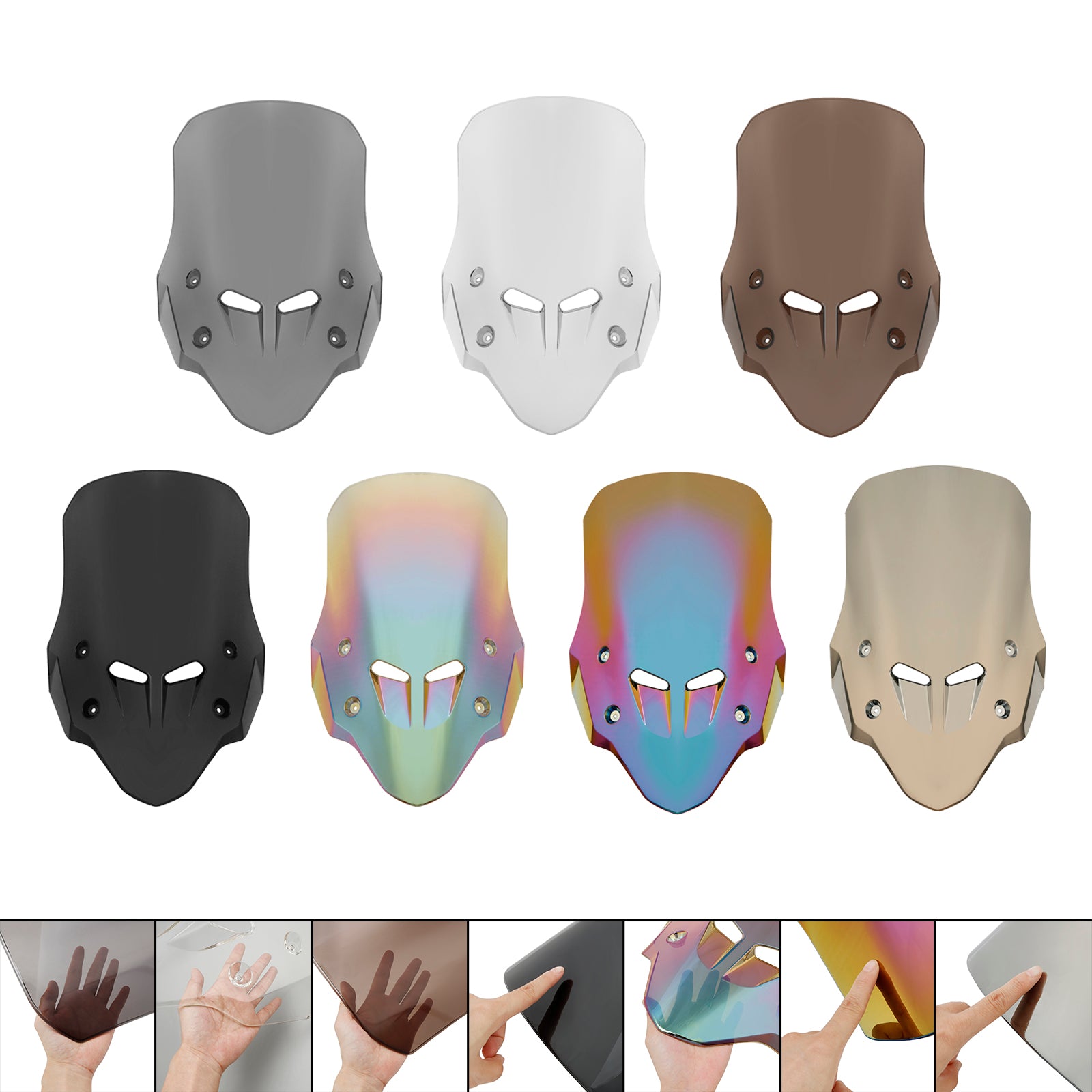 Pare-brise de moto ABS adapté à HONDA CB400X/CB500X 2019 – 2024