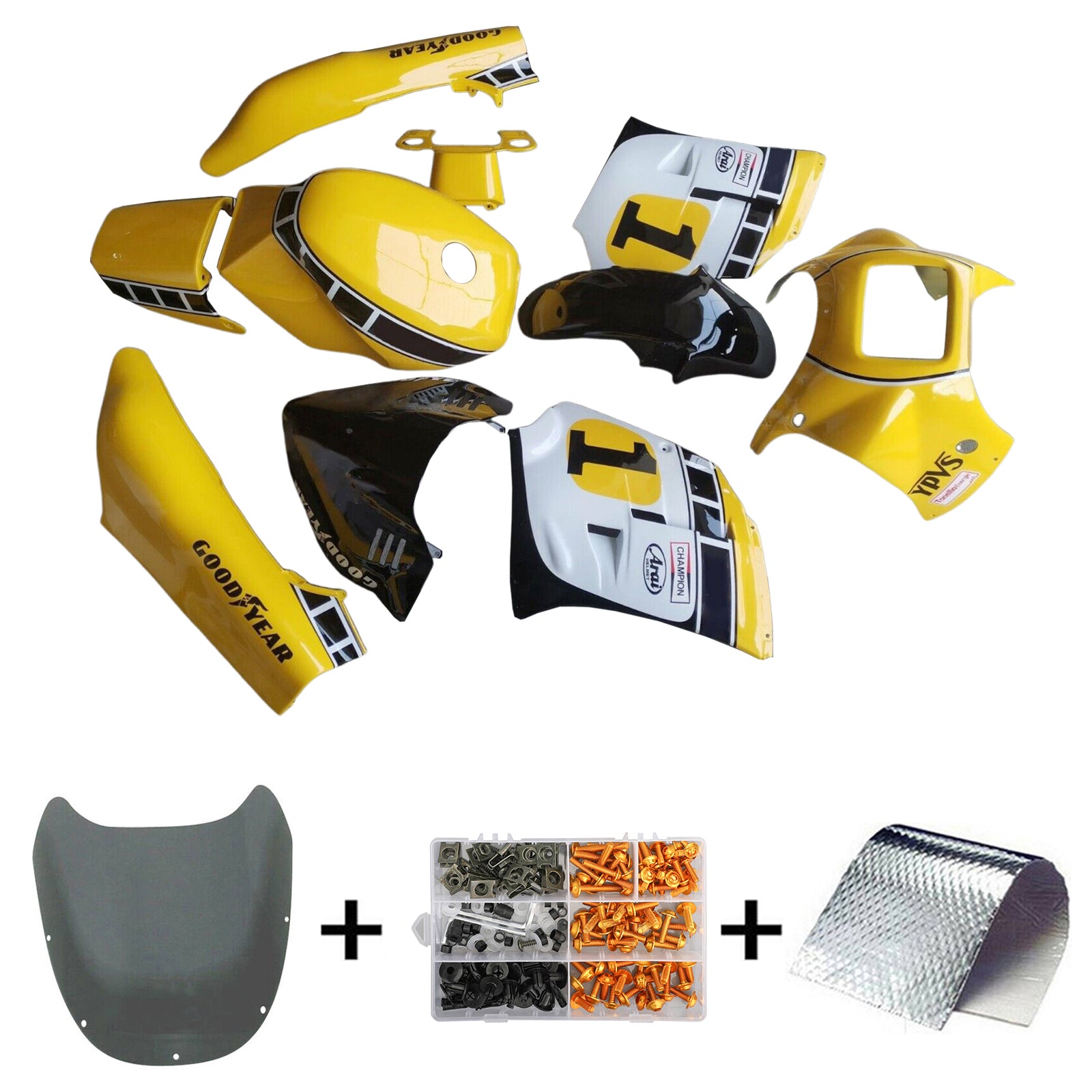 1985-1987 Yamaha RZV500 RD500 Kit de camerage d'injection de carrosserie