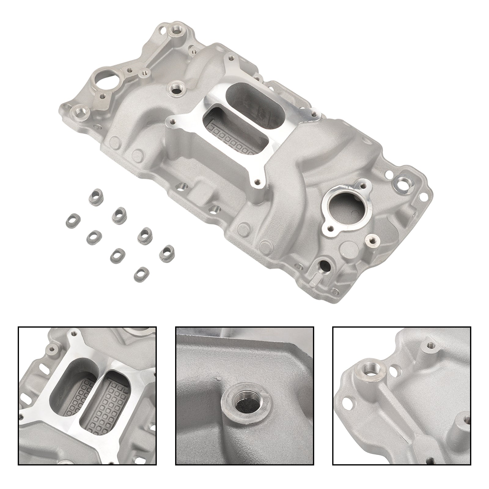 Dual Plane Inlaatspruitstuk geschikt voor Chevy Small Block 305 327 350 400 57-86 High Rise