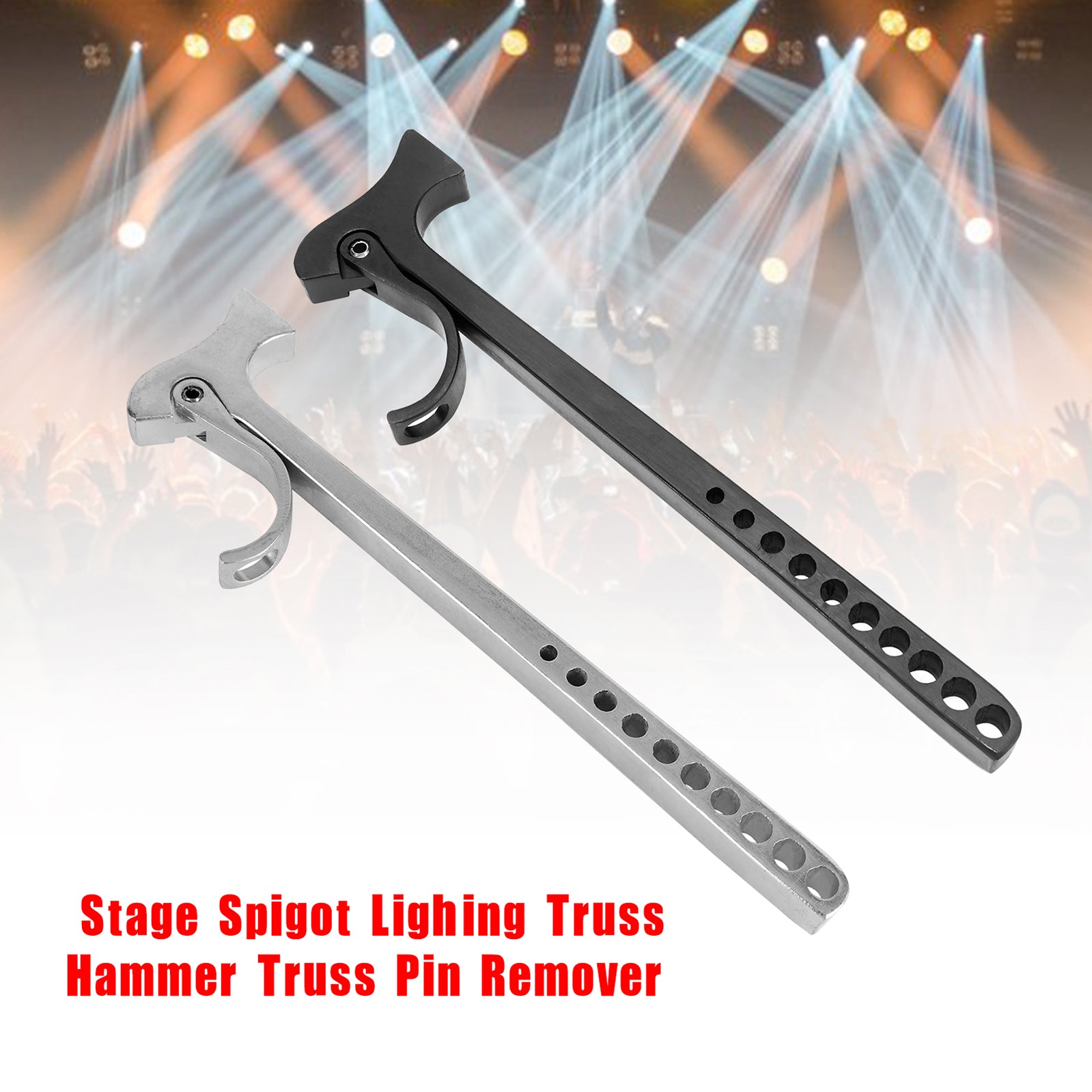 Stage de alumínio Spigot Lighting Truss Hammer Pin Remover para Global F34 Tru Black