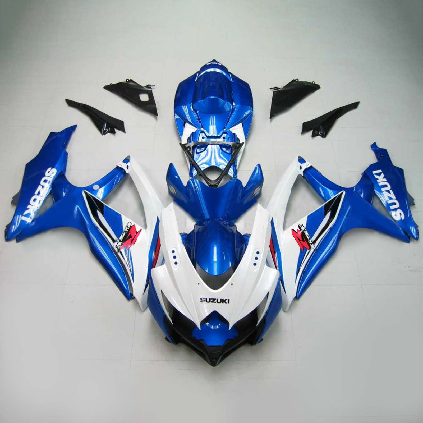 2008-2010 Suzuki GSXR 600/750 K8 vstrekovanie kapotážnej súpravy Bodywork plast ABS