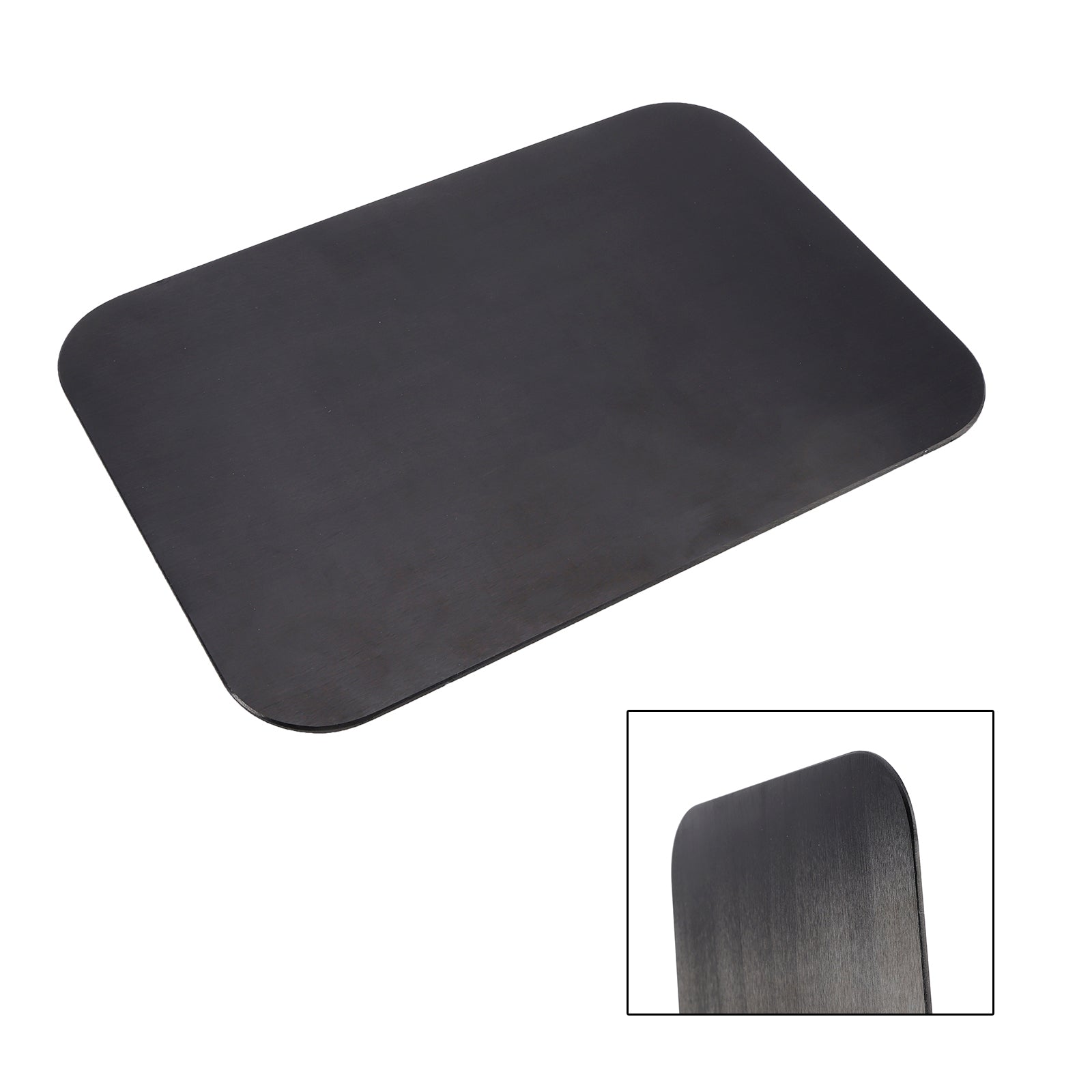 Plaque d'immatriculation quadrilatère vierge en alliage d'aluminium, bricolage universel pour moto