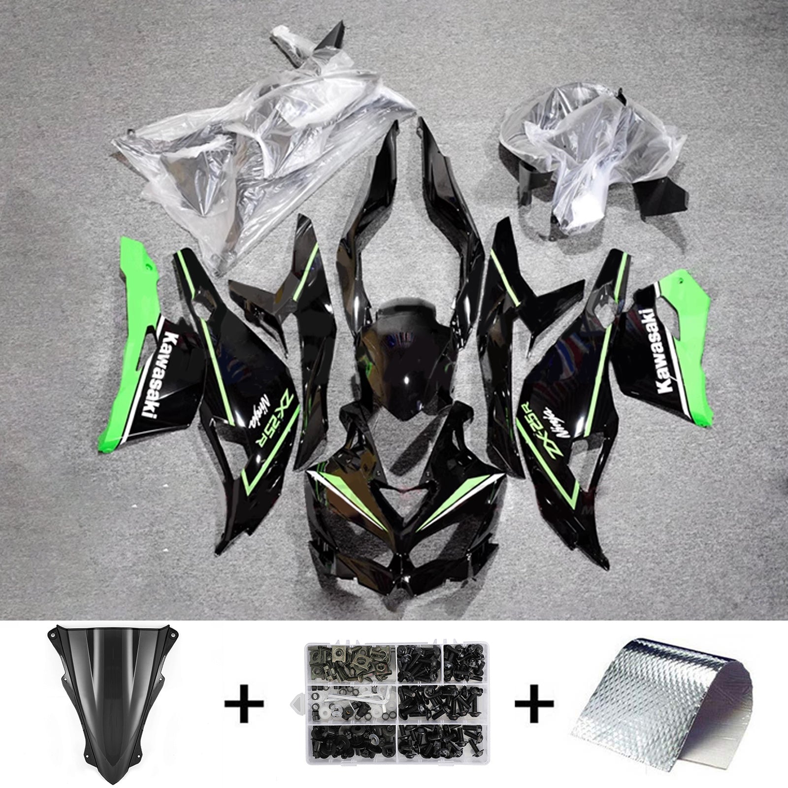 2019-2025 Kawasaki Ninja ZX-25R Amotopart Injection Fairing Kit Bodywork ABS #104